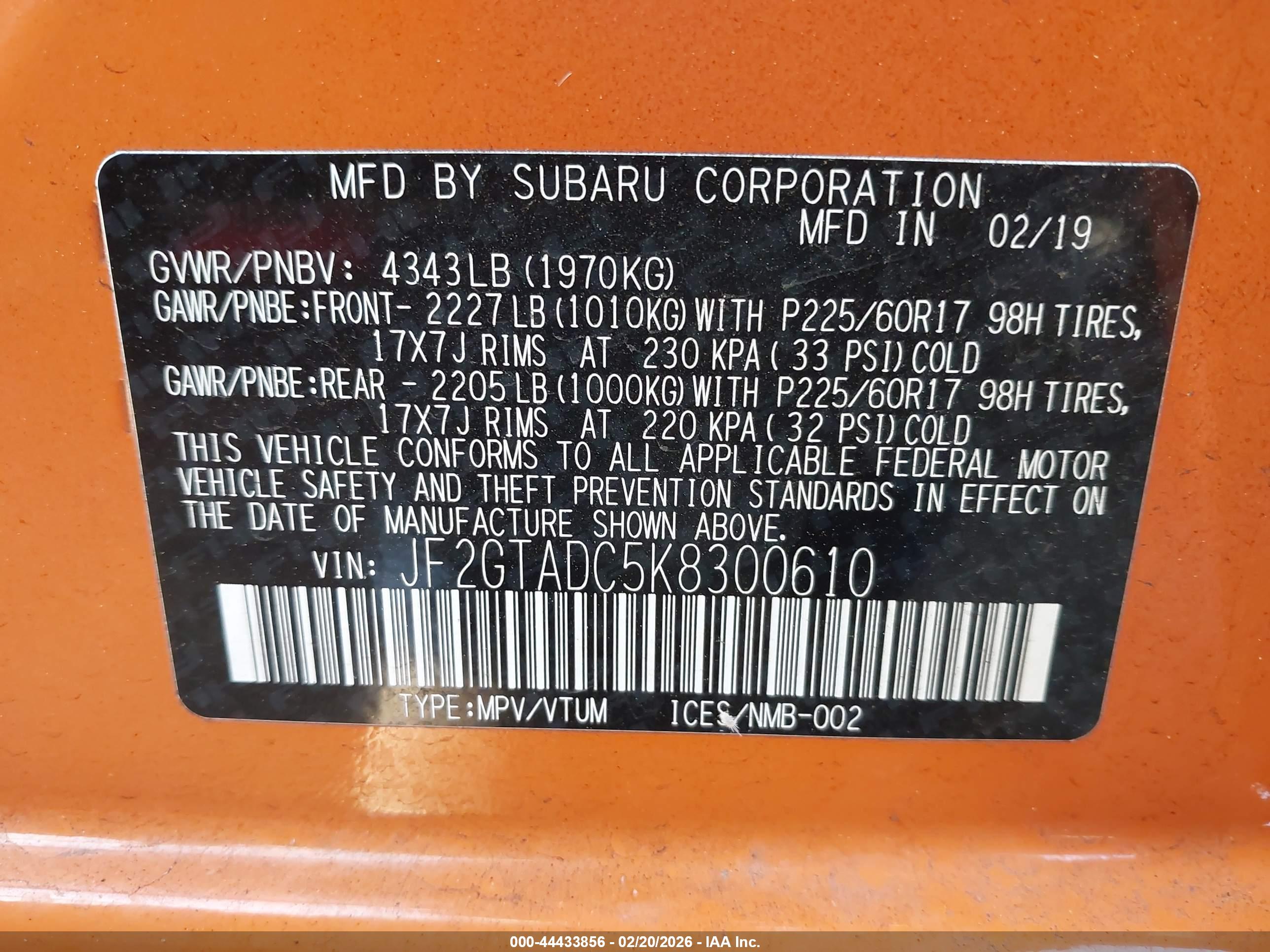 SUBARU CROSSTREK image 9
