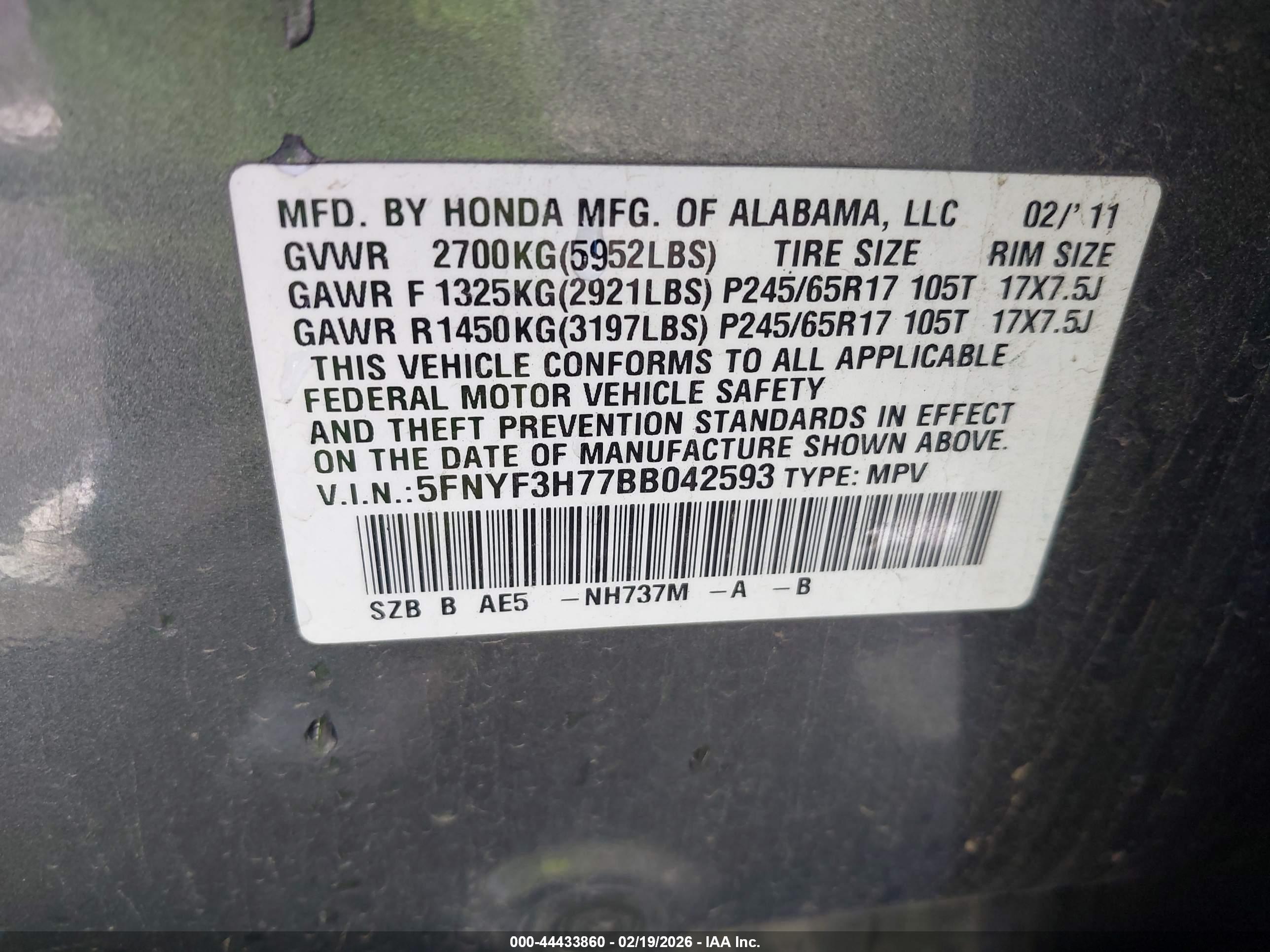 HONDA PILOT image 9