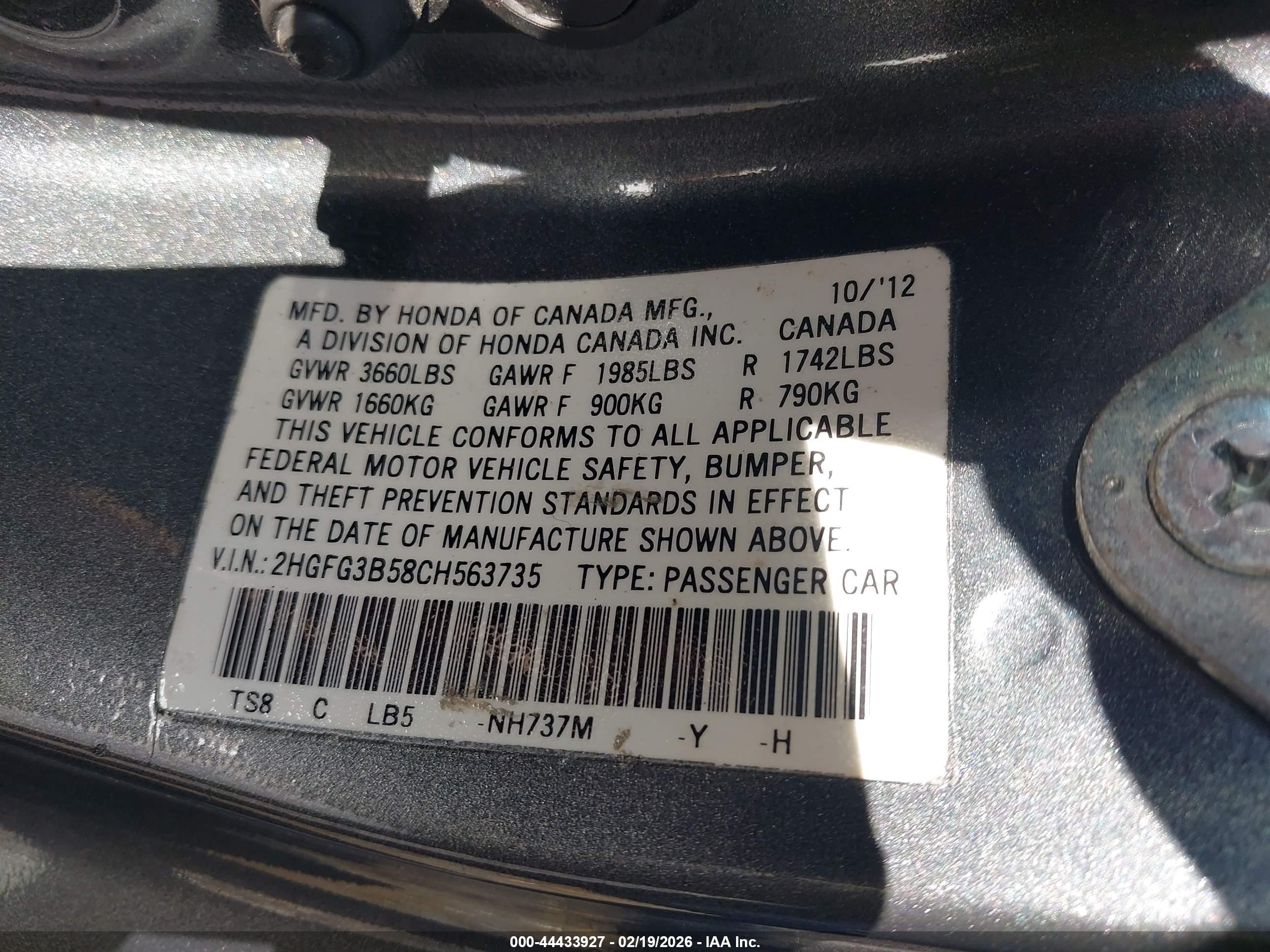 HONDA CIVIC image 9
