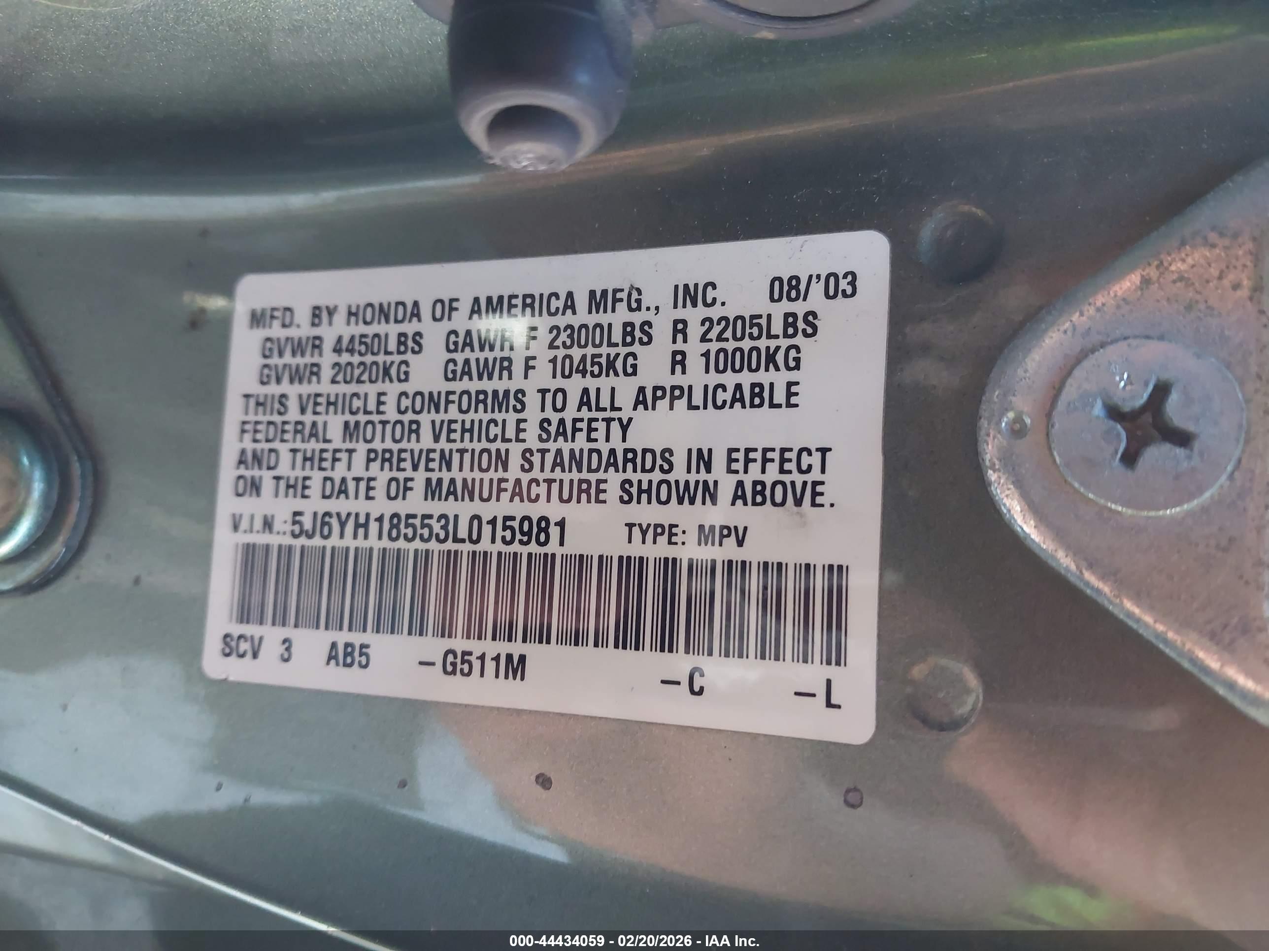 HONDA ELEMENT image 9