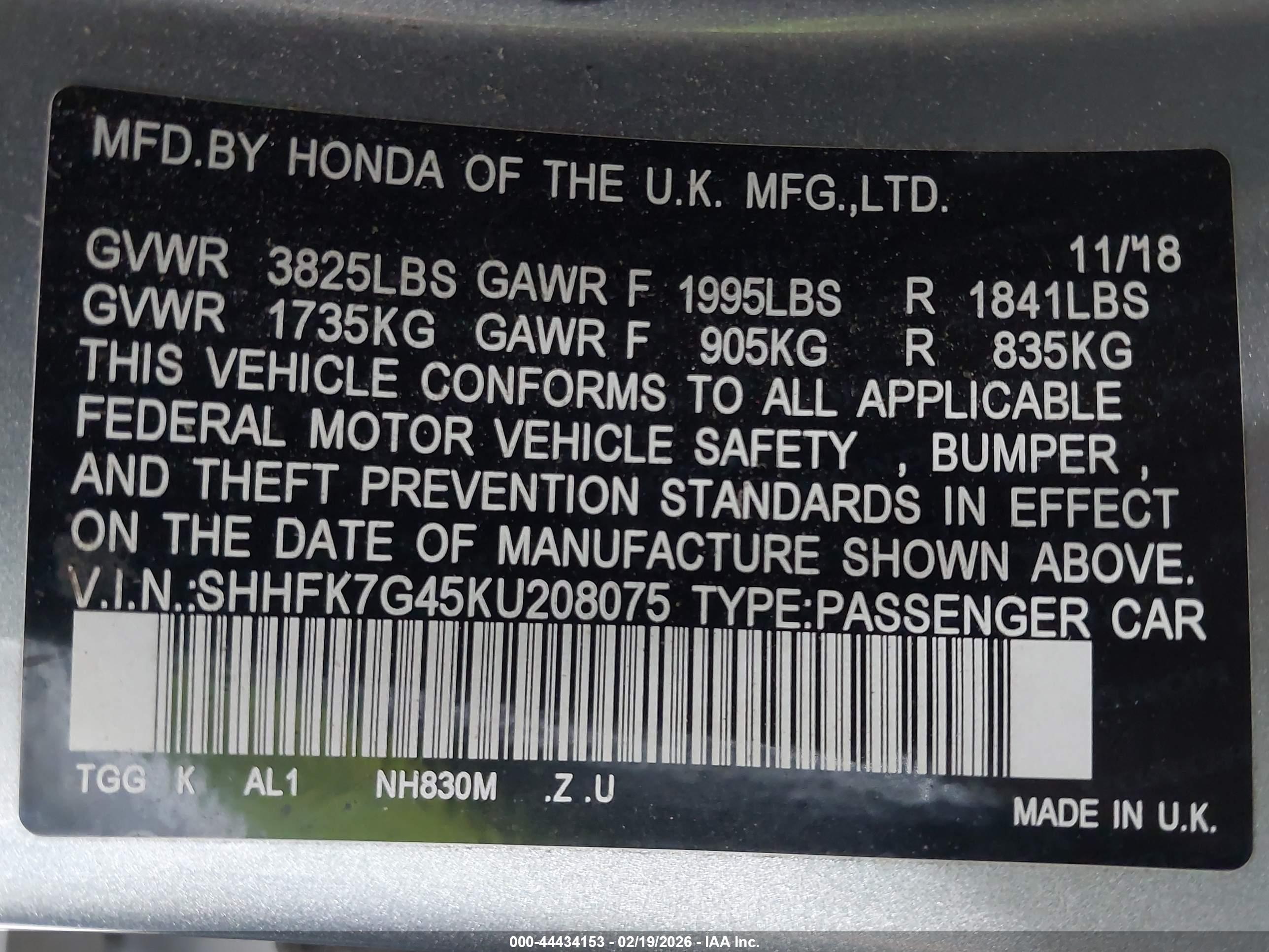HONDA CIVIC image 9