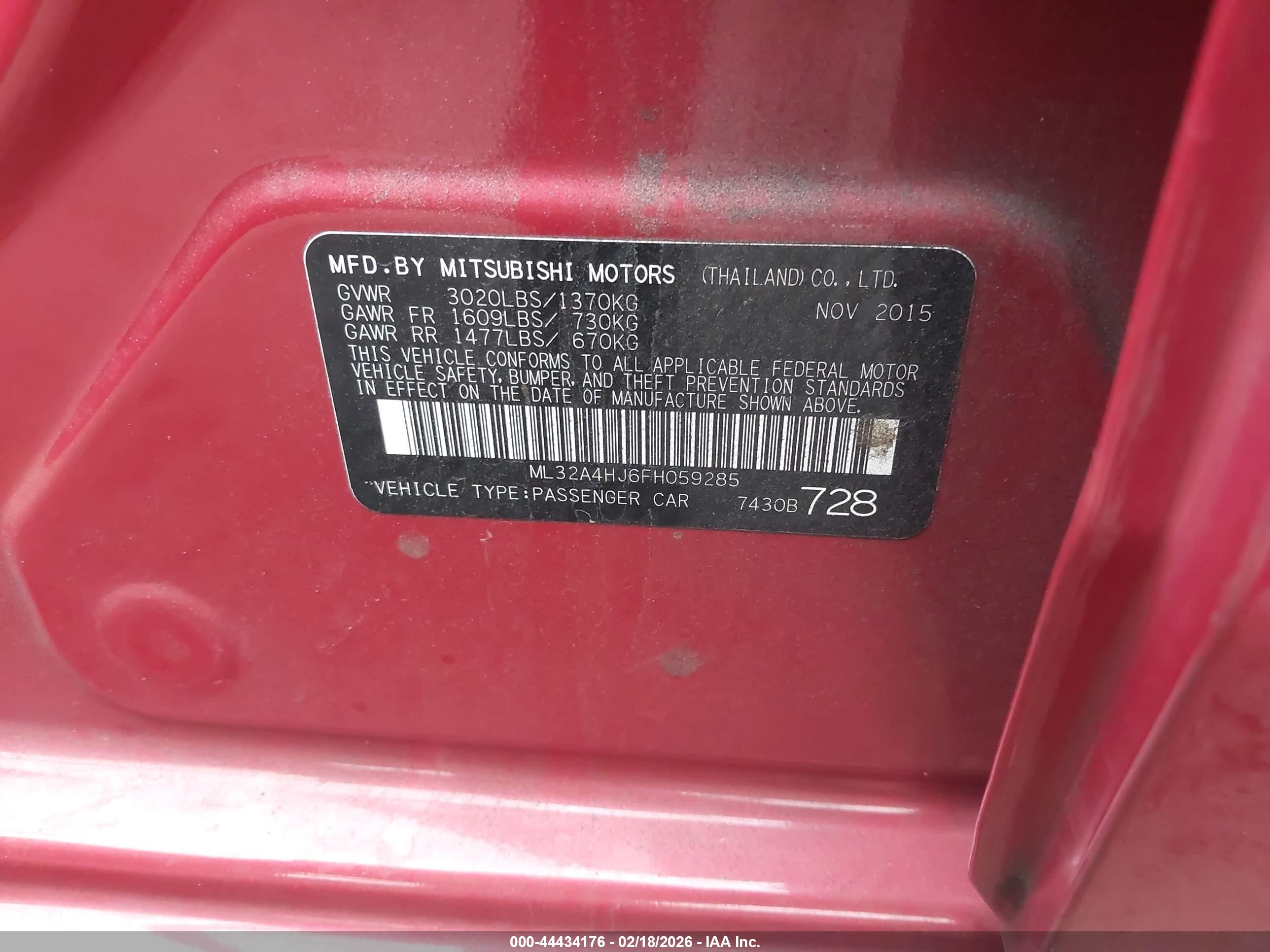 MITSUBISHI MIRAGE image 9