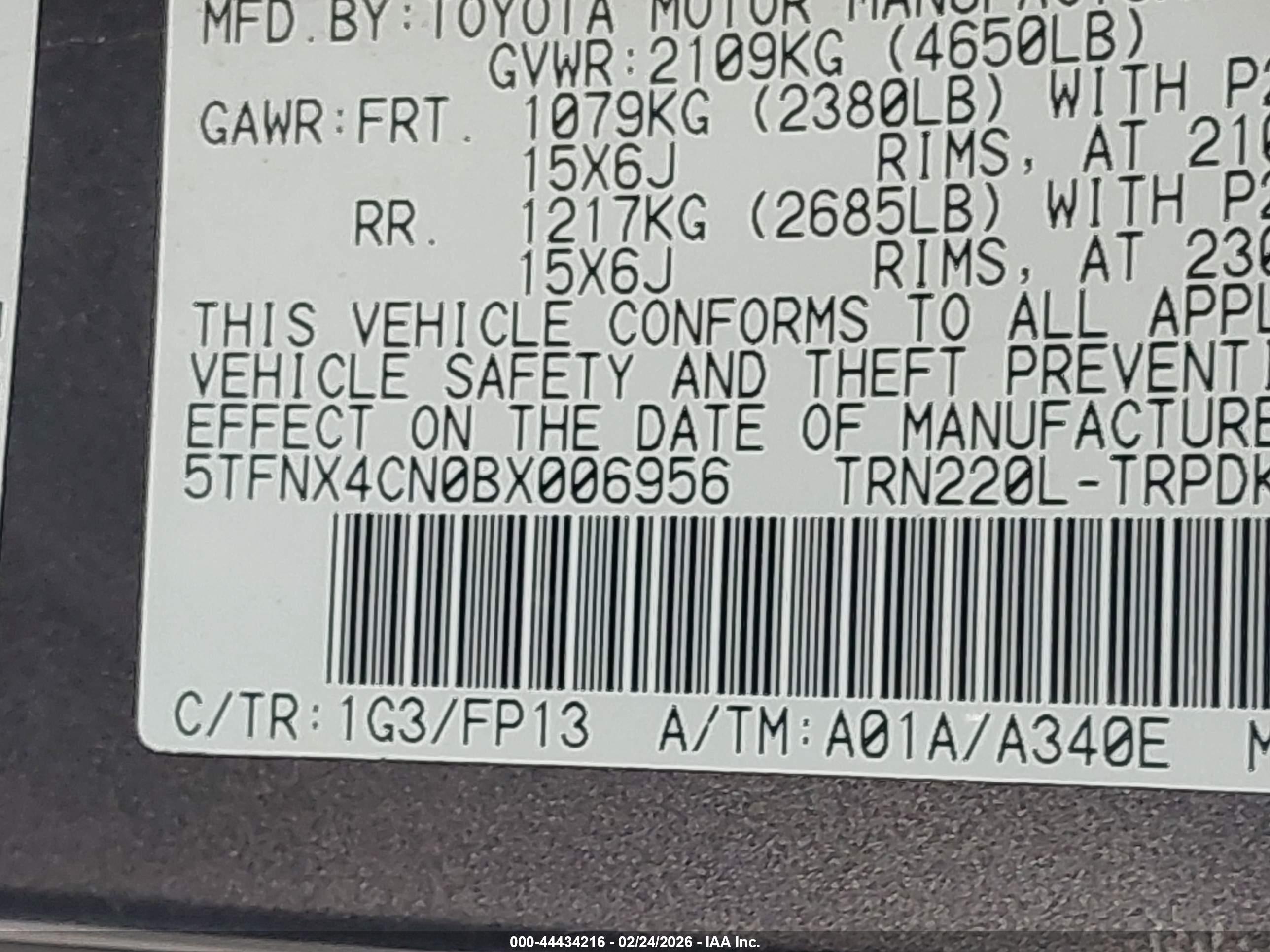 TOYOTA TACOMA image 9