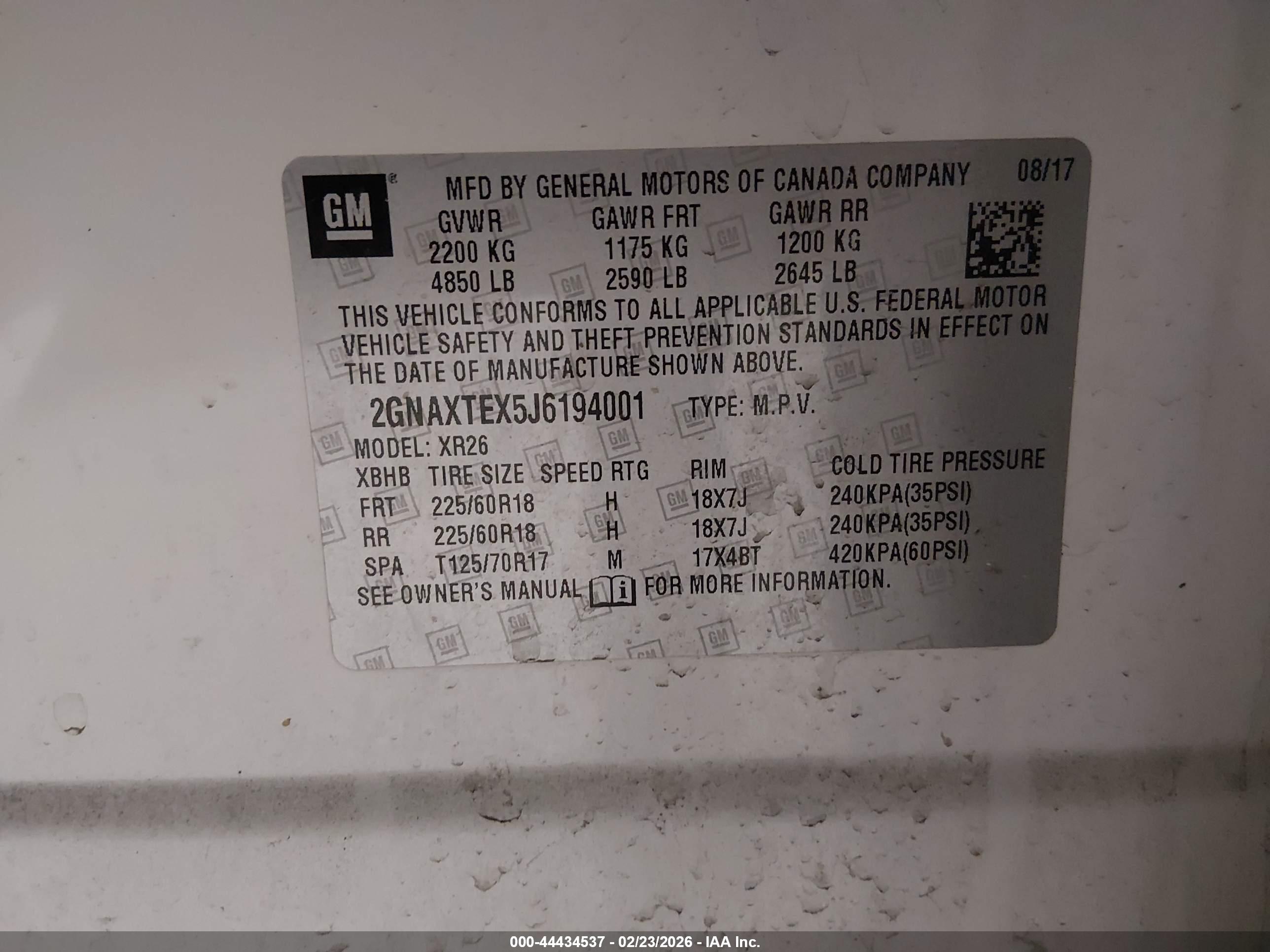 CHEVROLET EQUINOX image 9