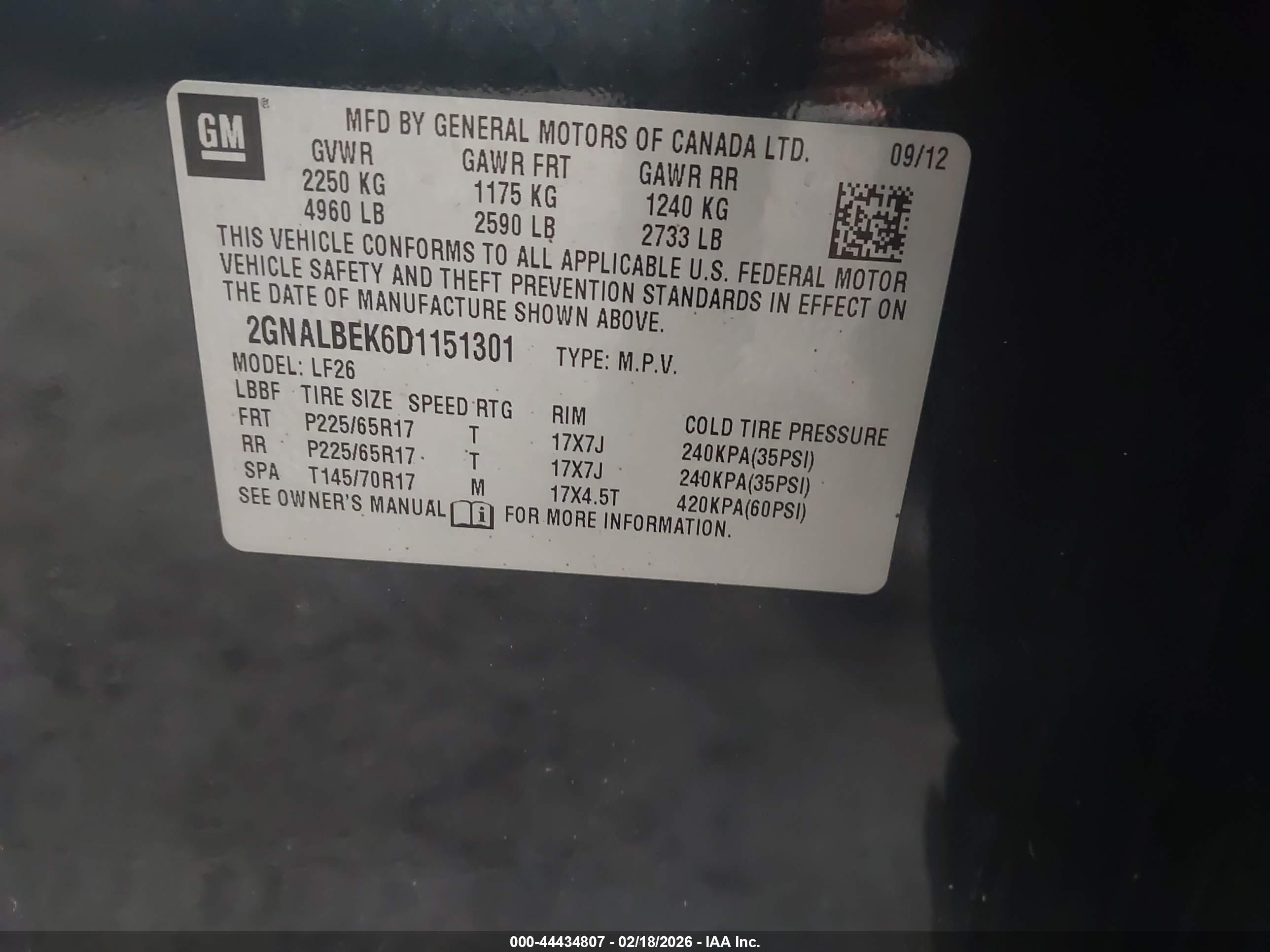 CHEVROLET EQUINOX image 9