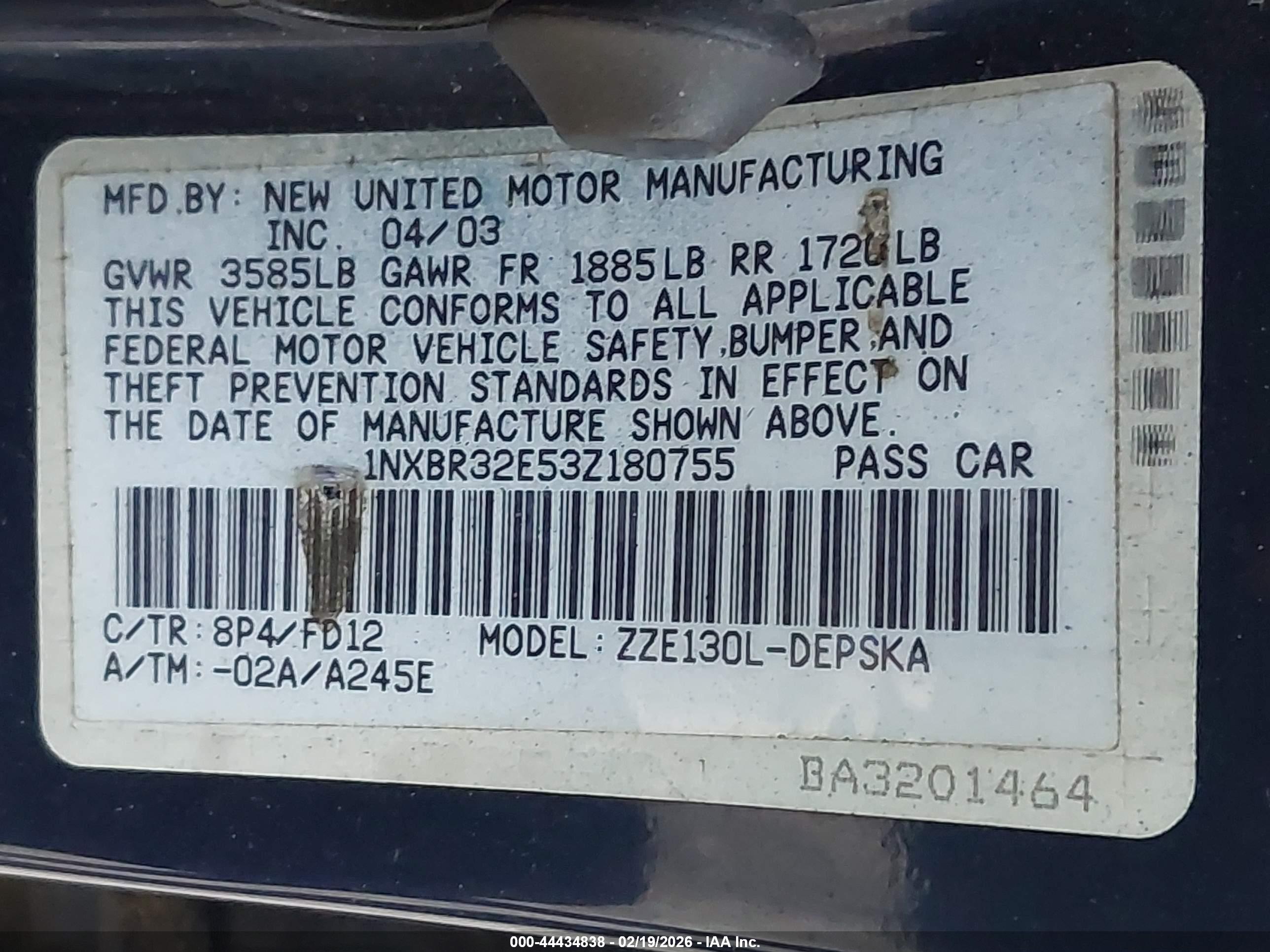 TOYOTA COROLLA image 9