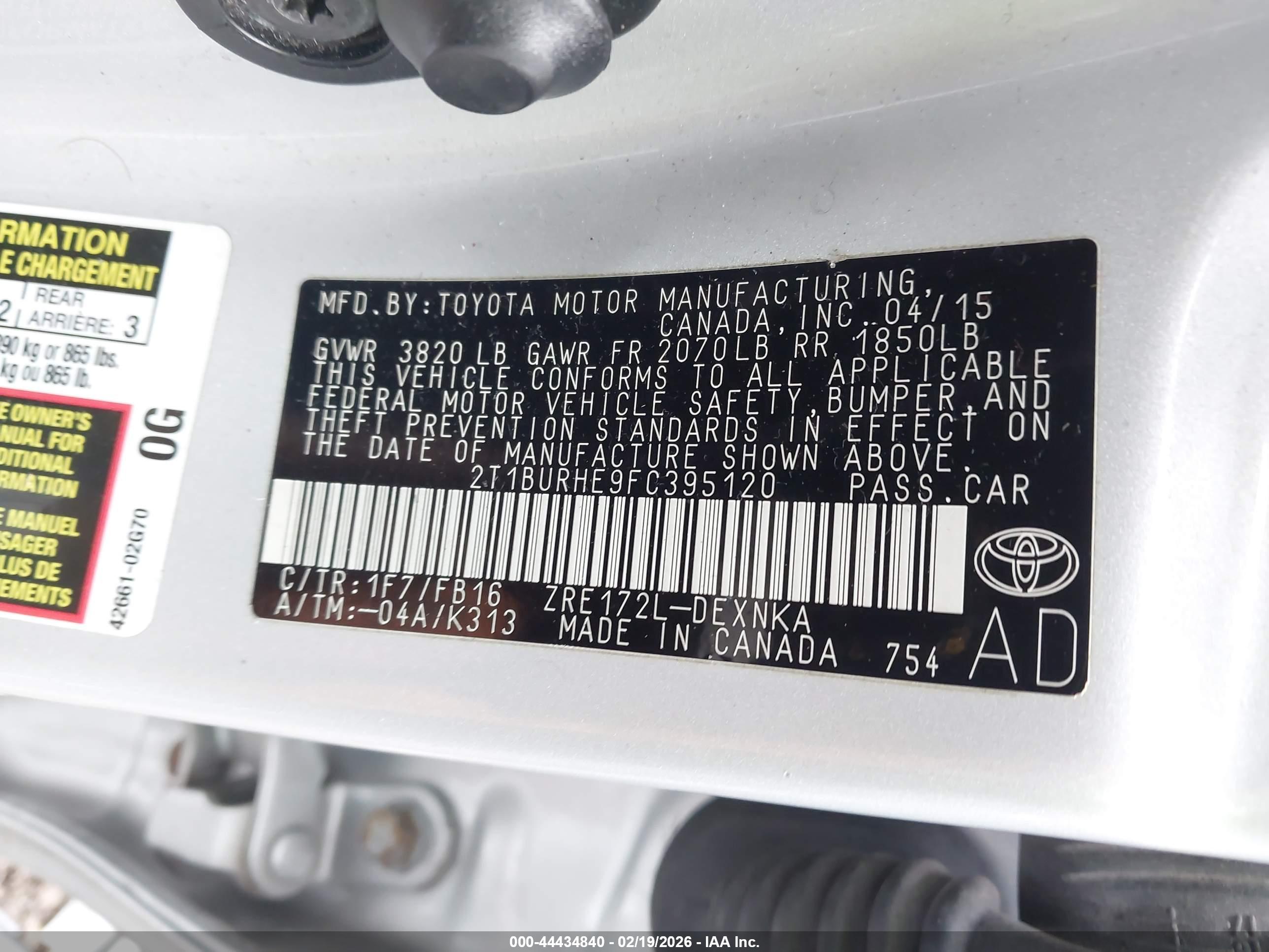 TOYOTA COROLLA image 9