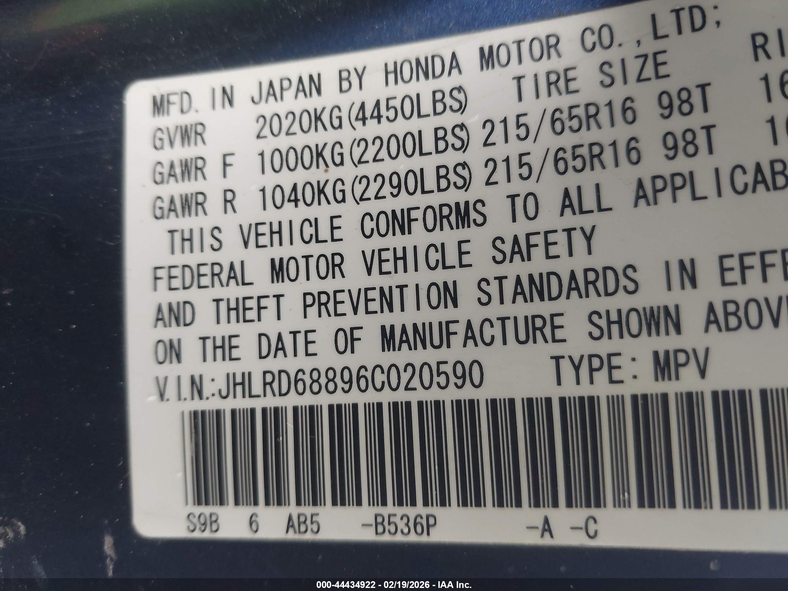 HONDA CR-V image 9