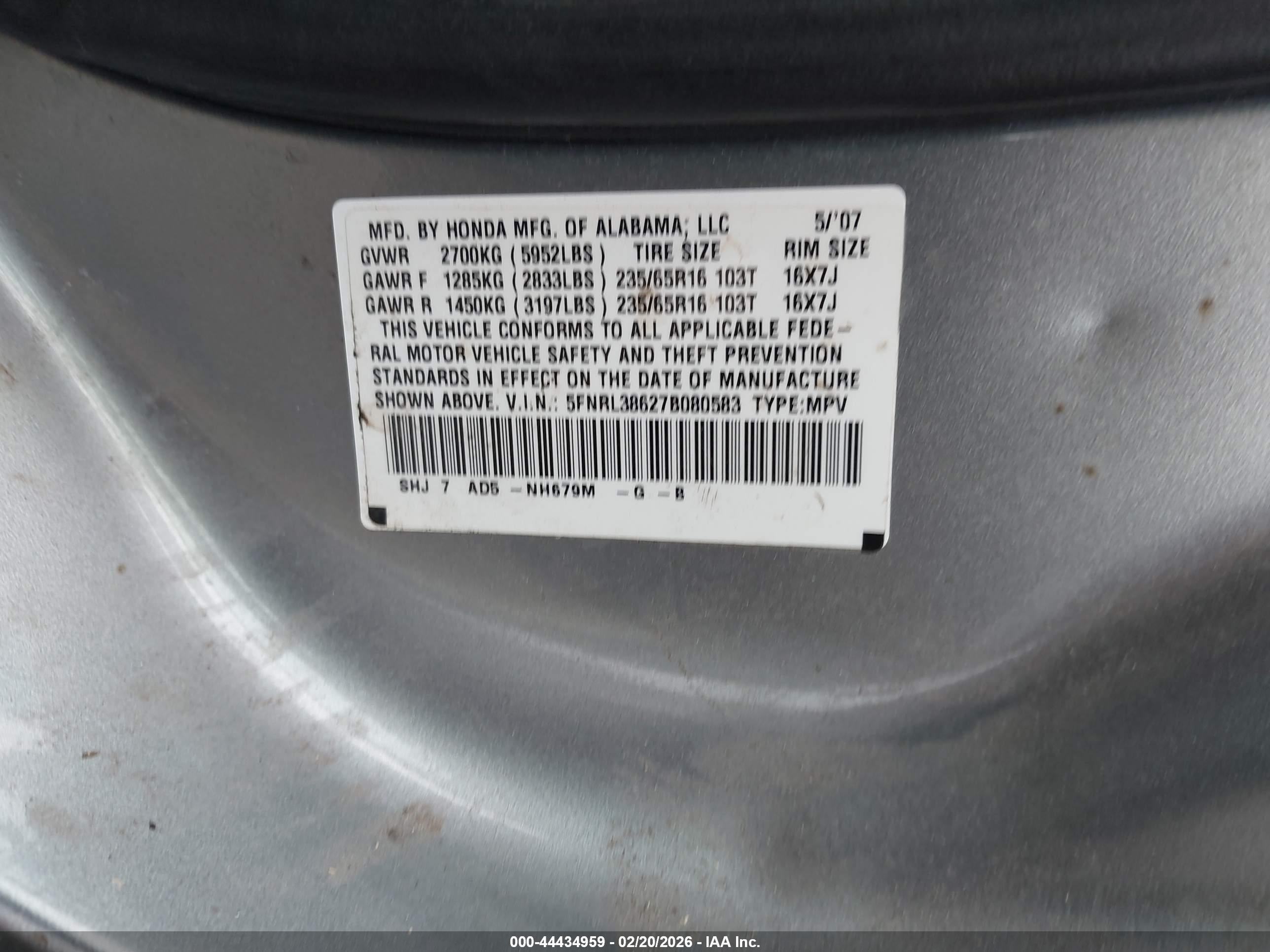 HONDA ODYSSEY image 9