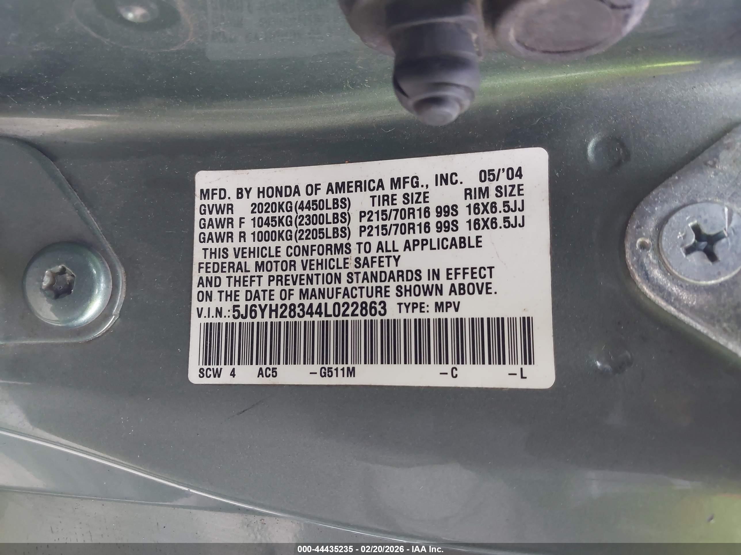 HONDA ELEMENT image 9