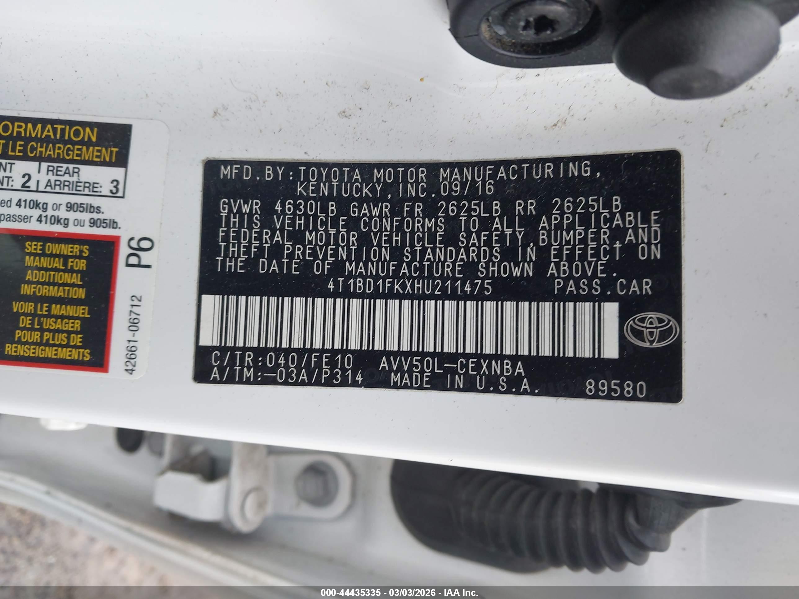 TOYOTA CAMRY image 9