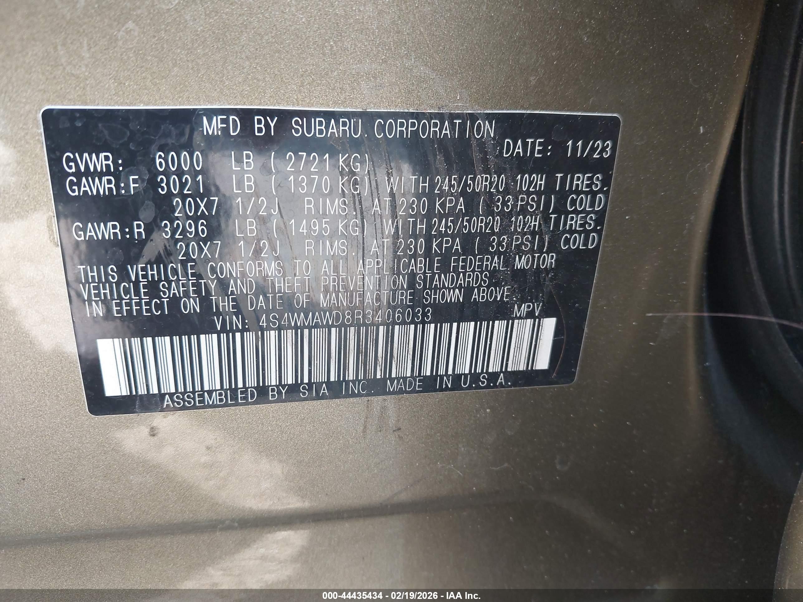 SUBARU ASCENT image 9