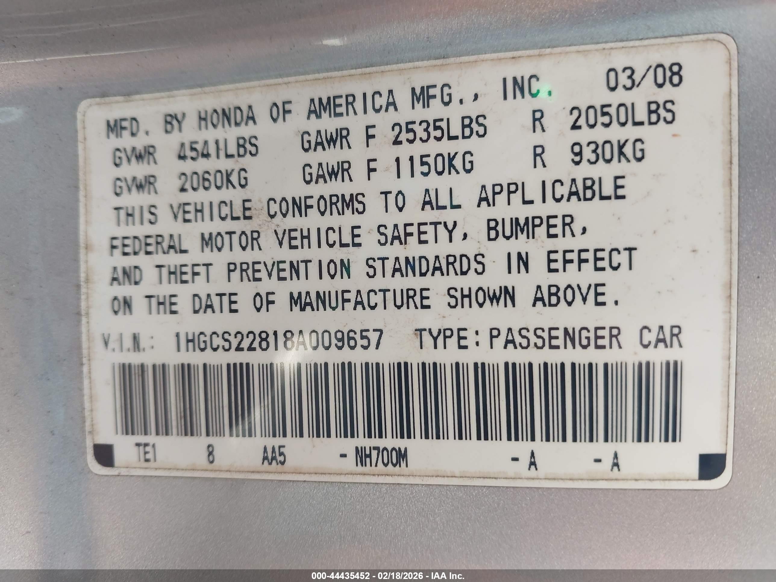 HONDA ACCORD image 9