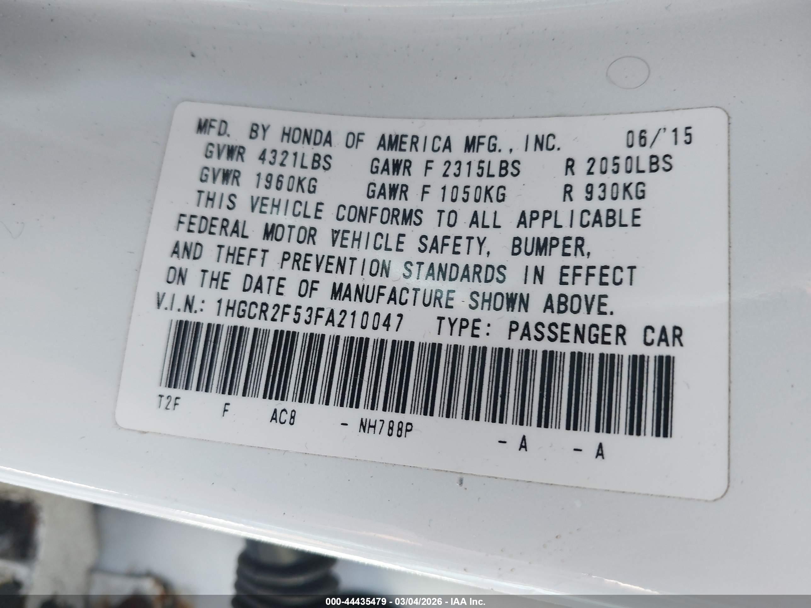 HONDA ACCORD image 9