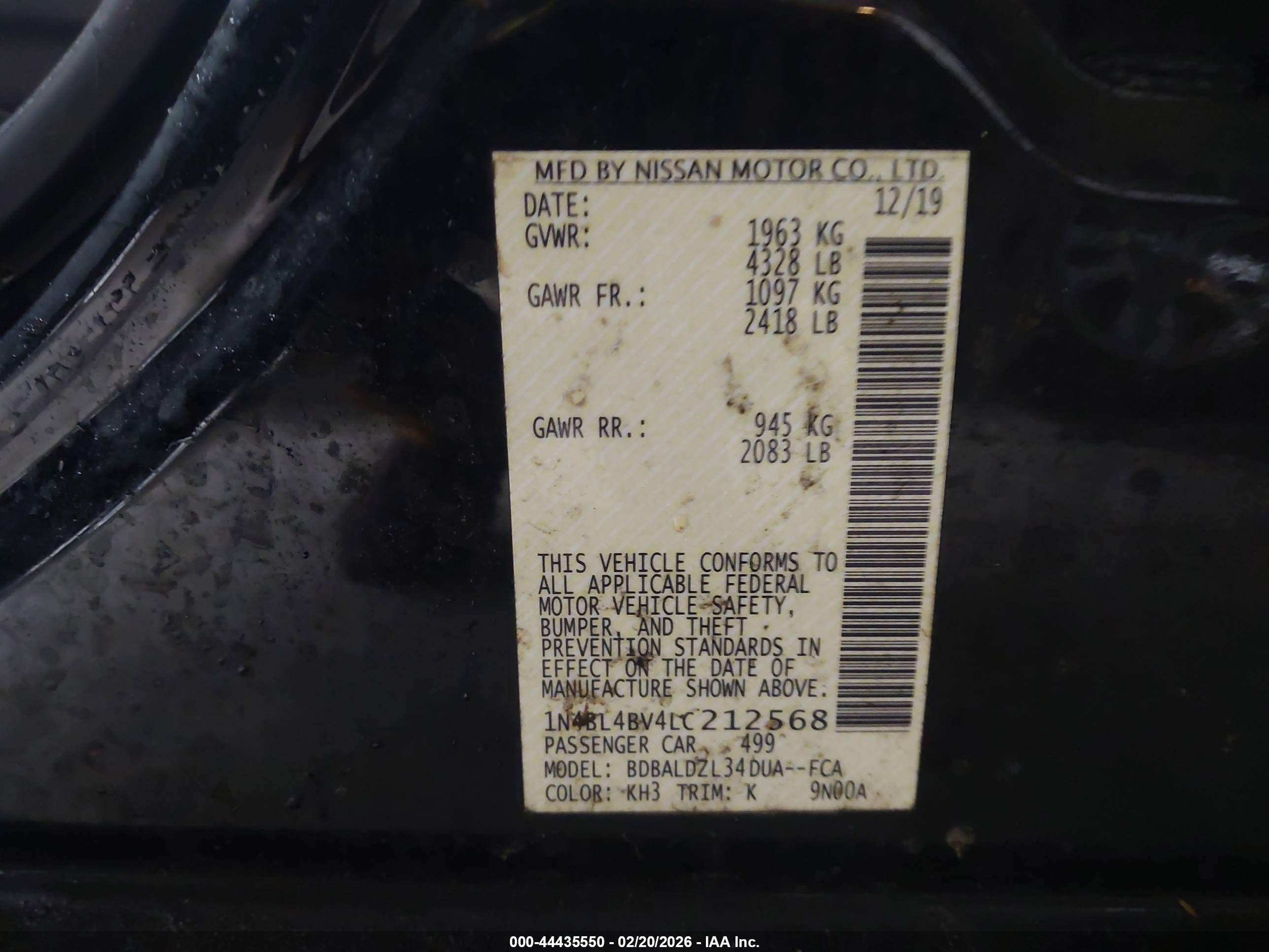 NISSAN ALTIMA image 9