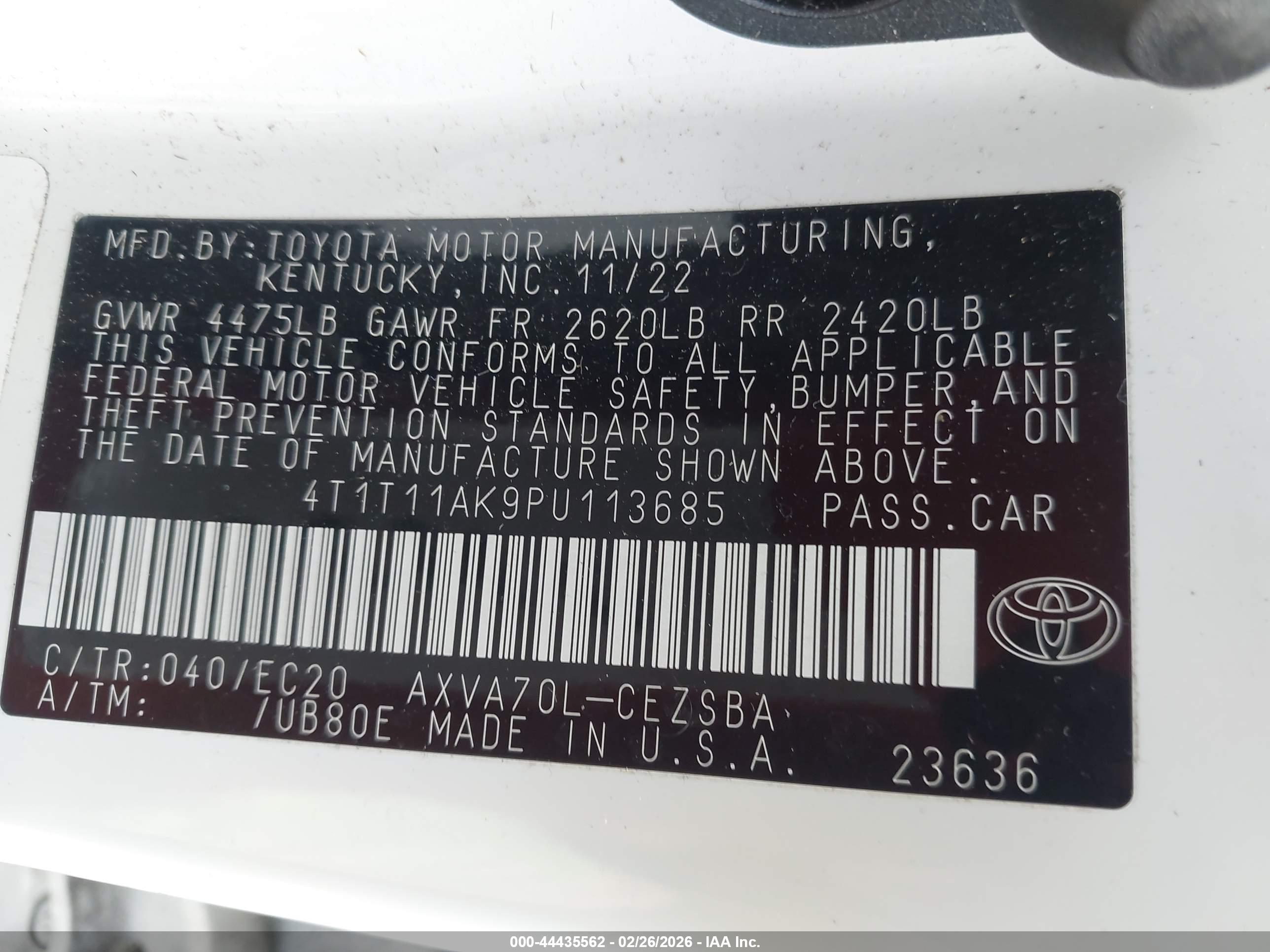 TOYOTA CAMRY image 9