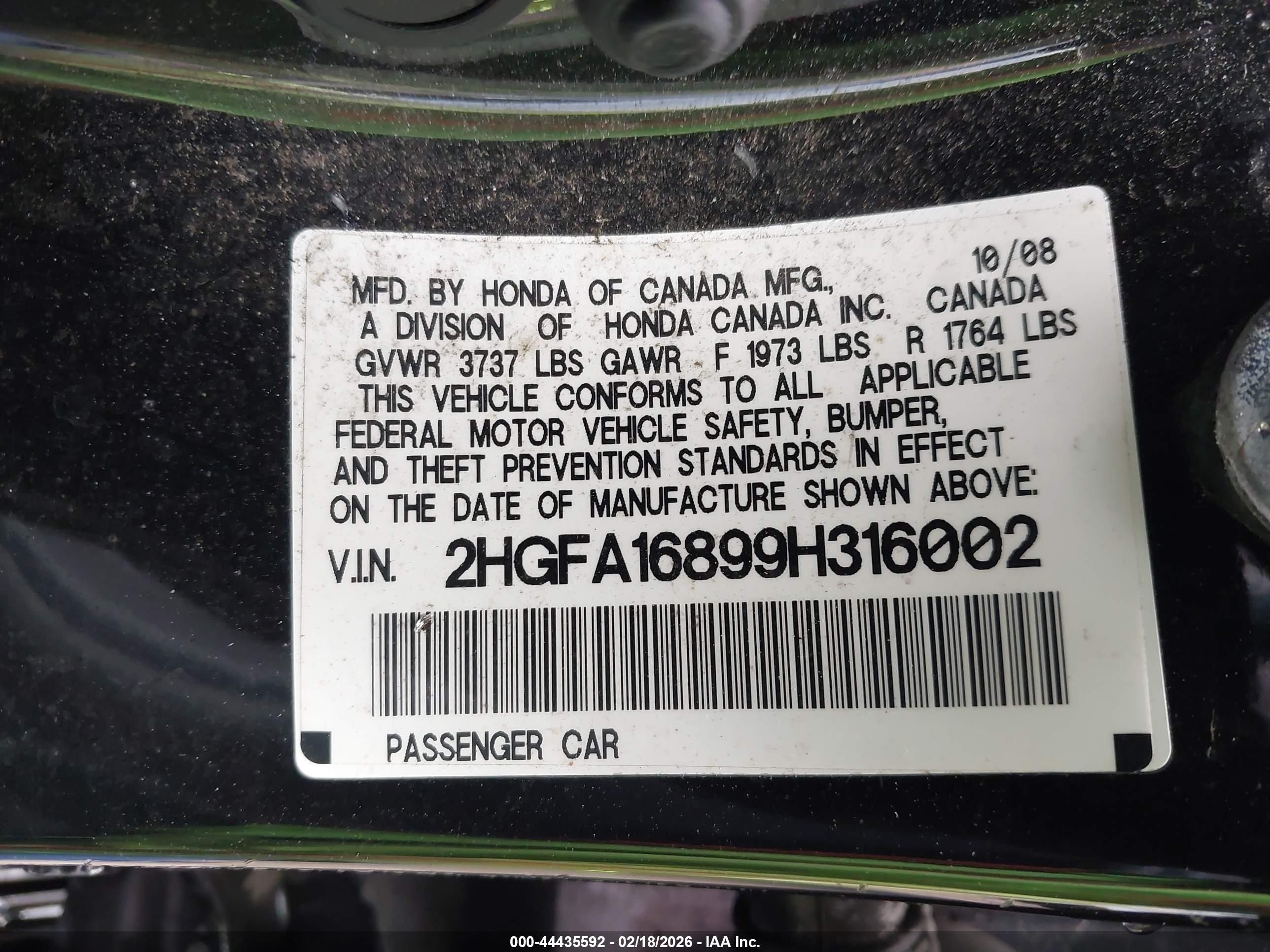 HONDA CIVIC image 9