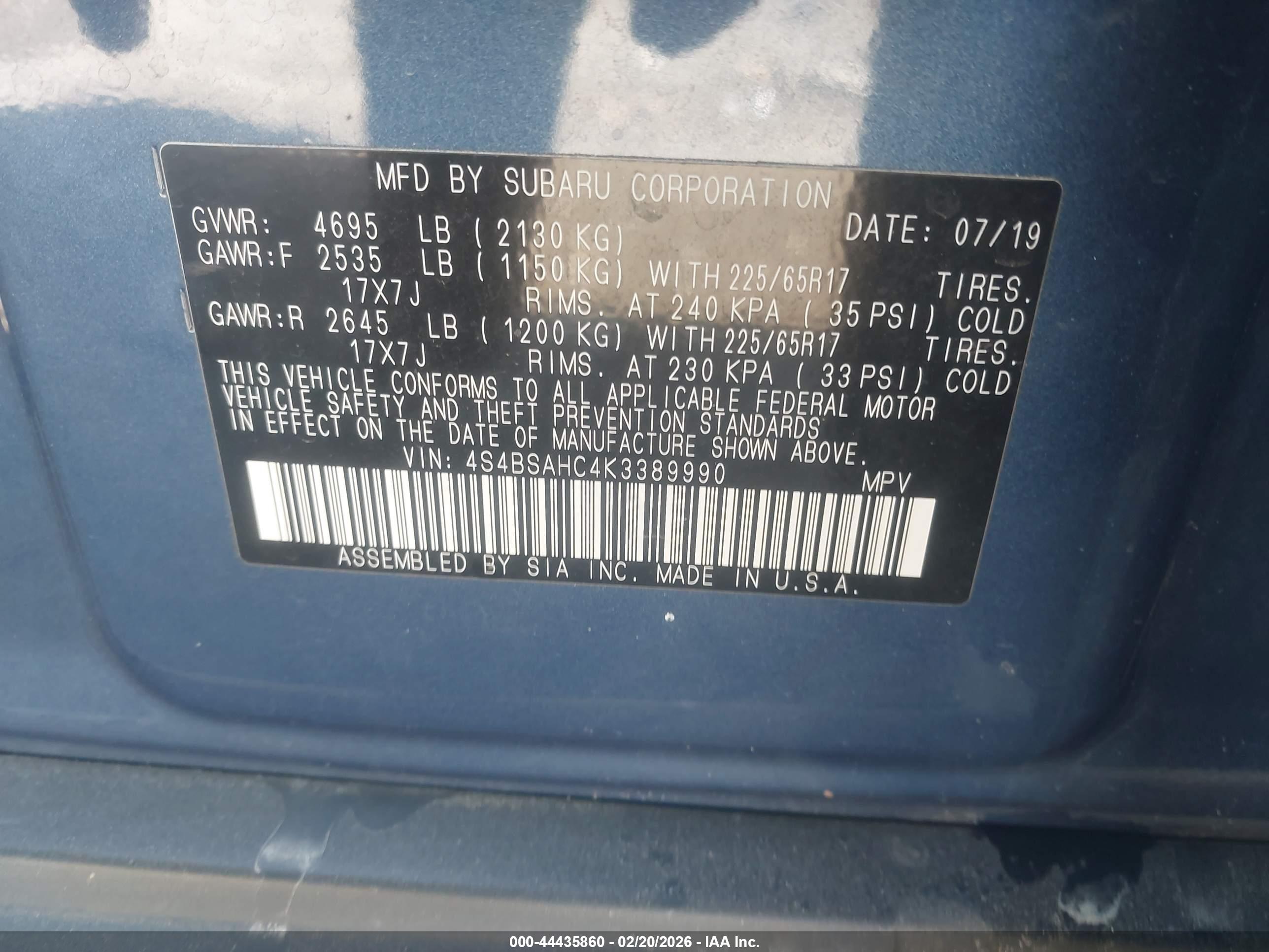 SUBARU OUTBACK image 9