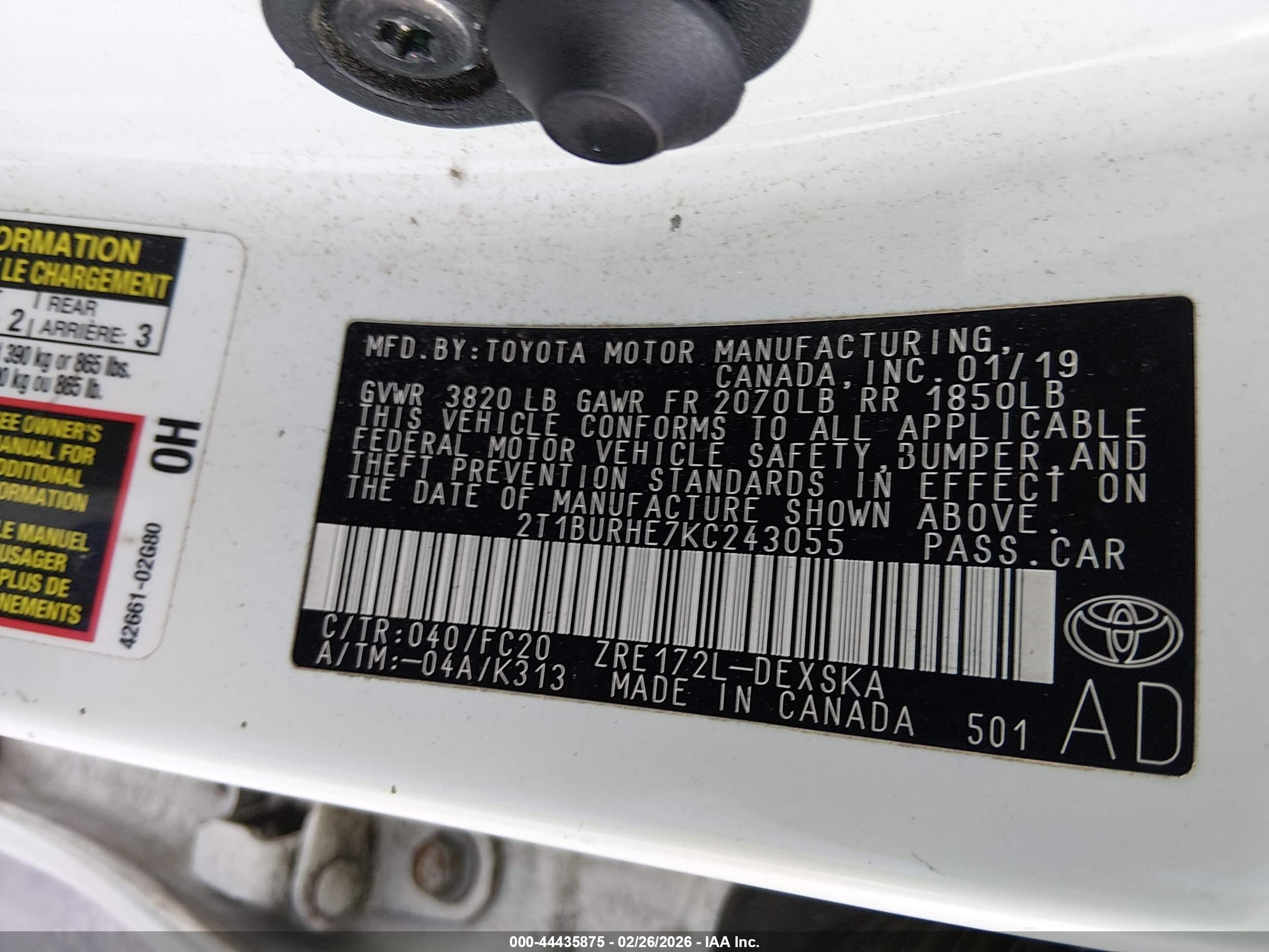 TOYOTA COROLLA image 9