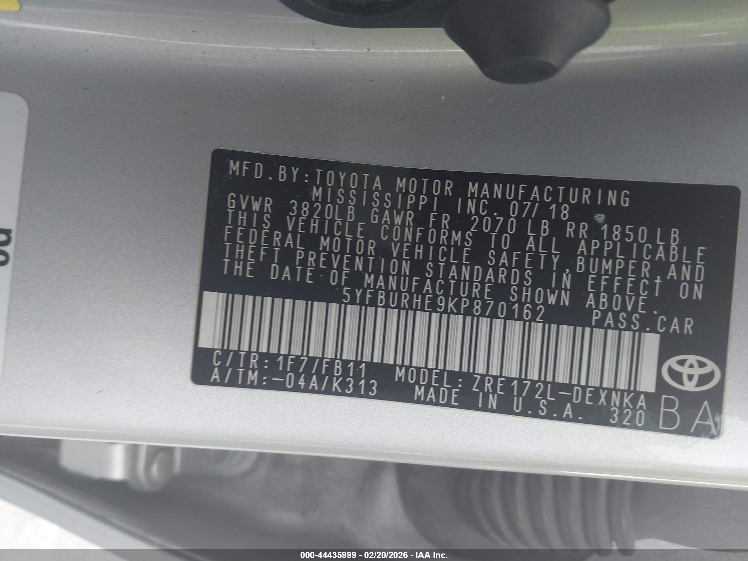 TOYOTA COROLLA image 9