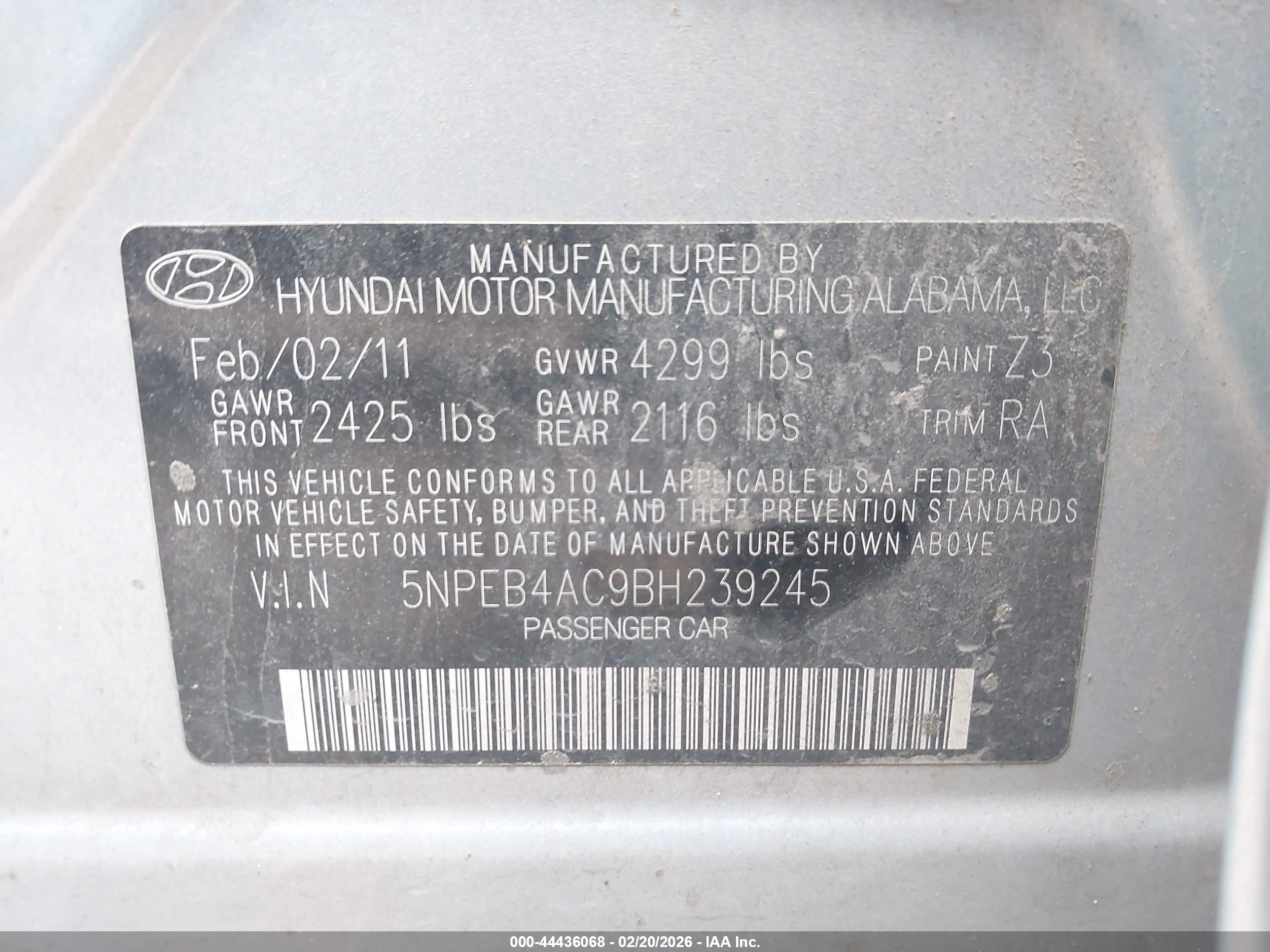 HYUNDAI SONATA image 9