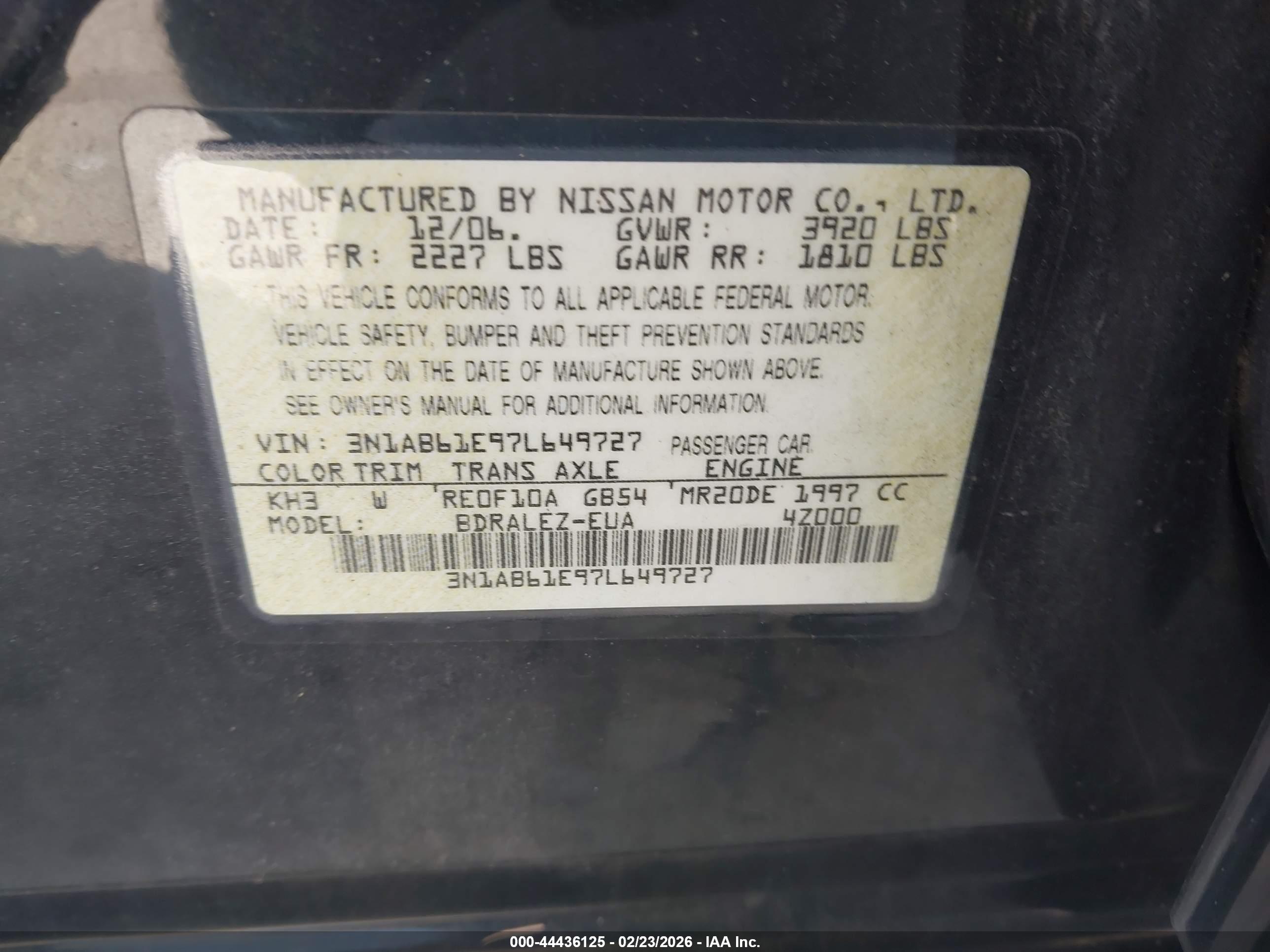 NISSAN SENTRA image 9