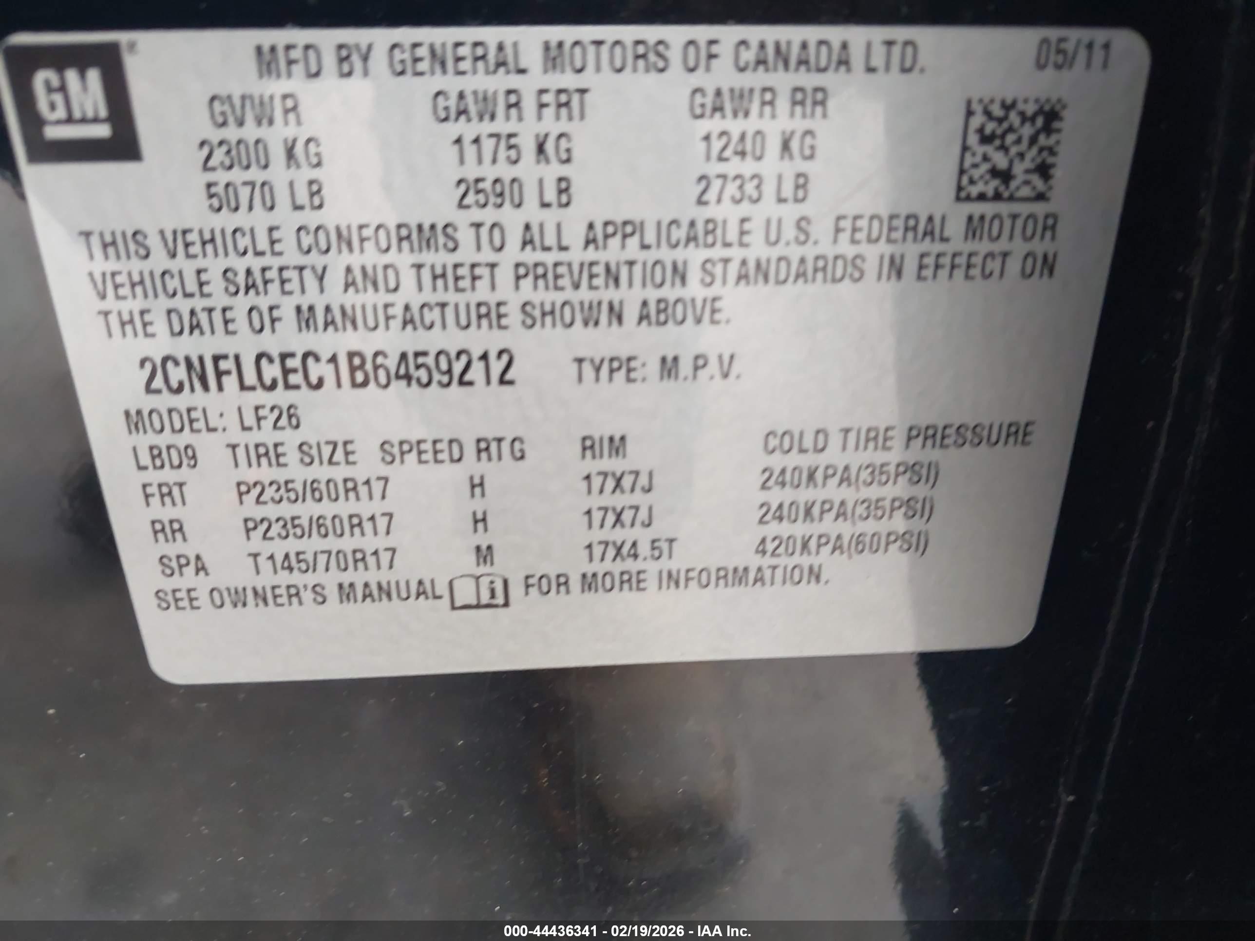 CHEVROLET EQUINOX image 9