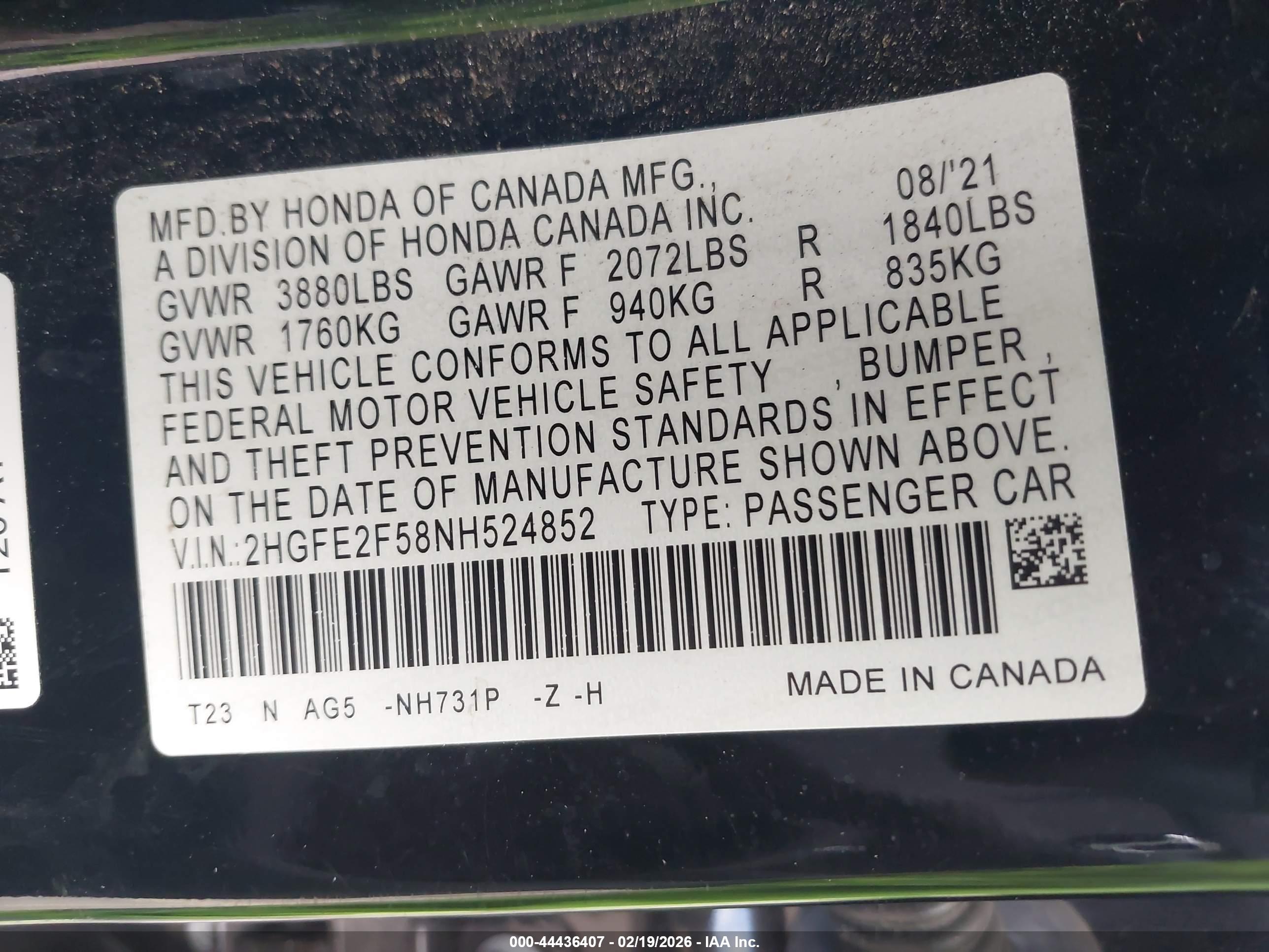 HONDA CIVIC image 9