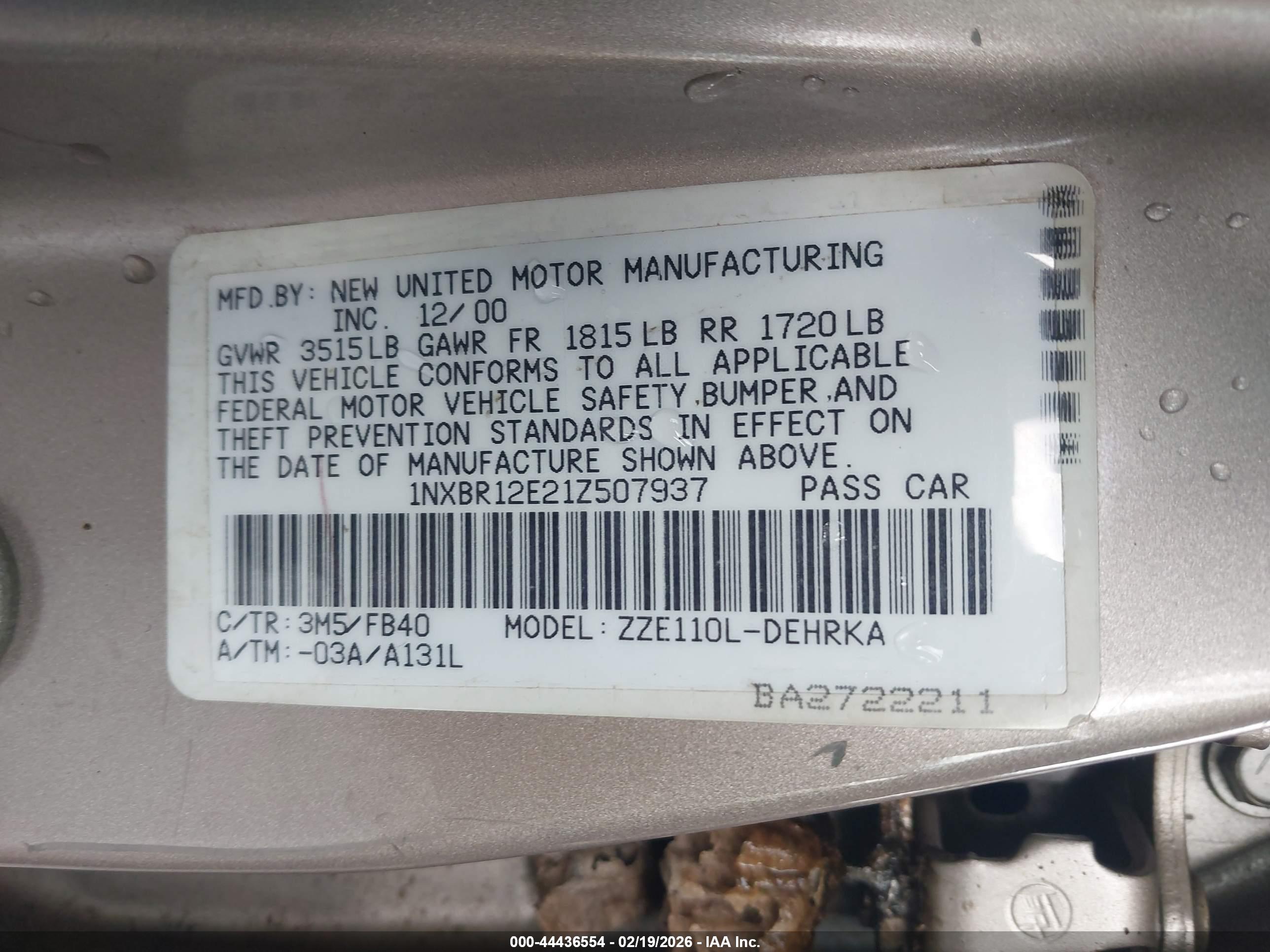 TOYOTA COROLLA image 9