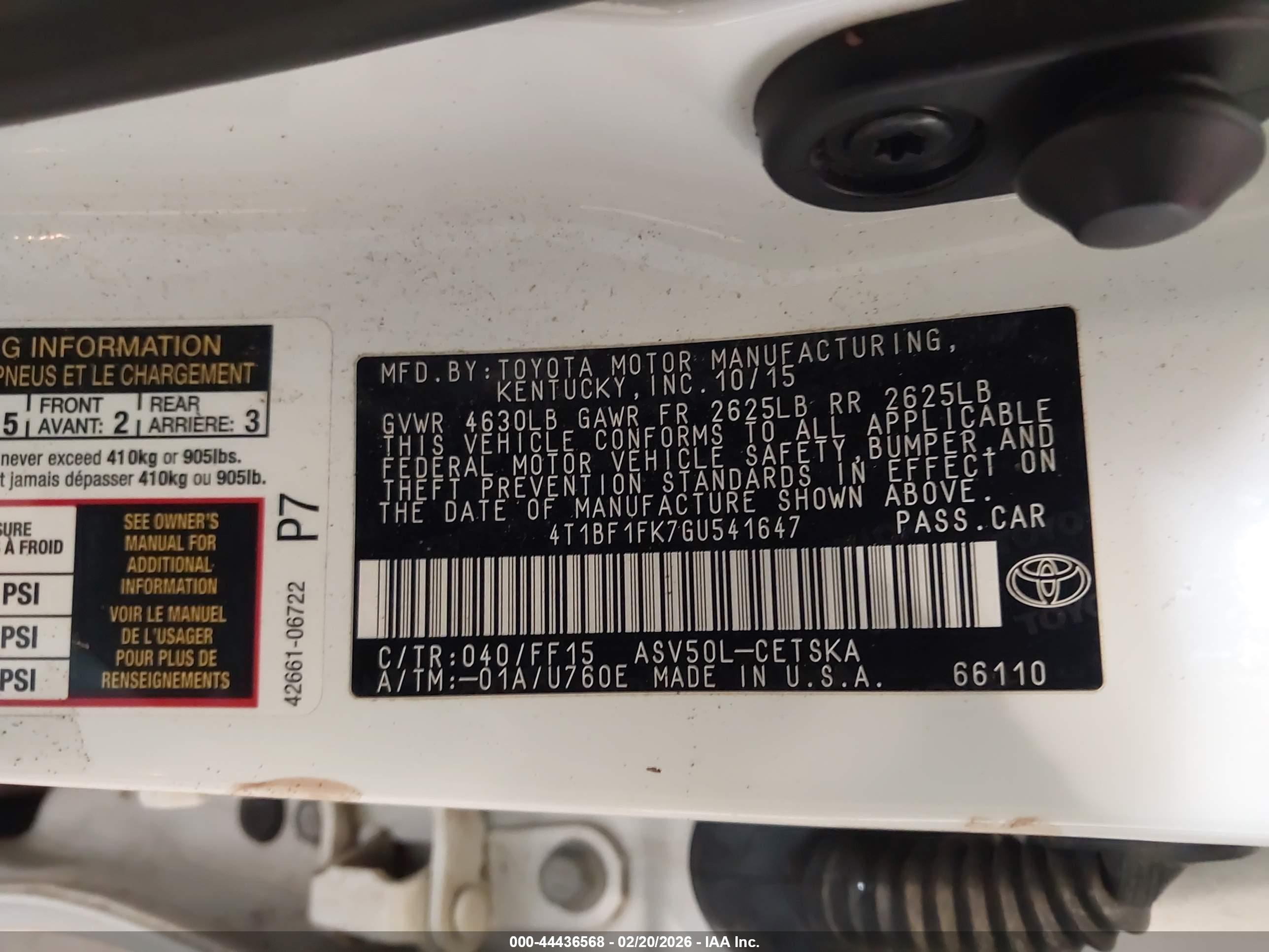 TOYOTA CAMRY image 9
