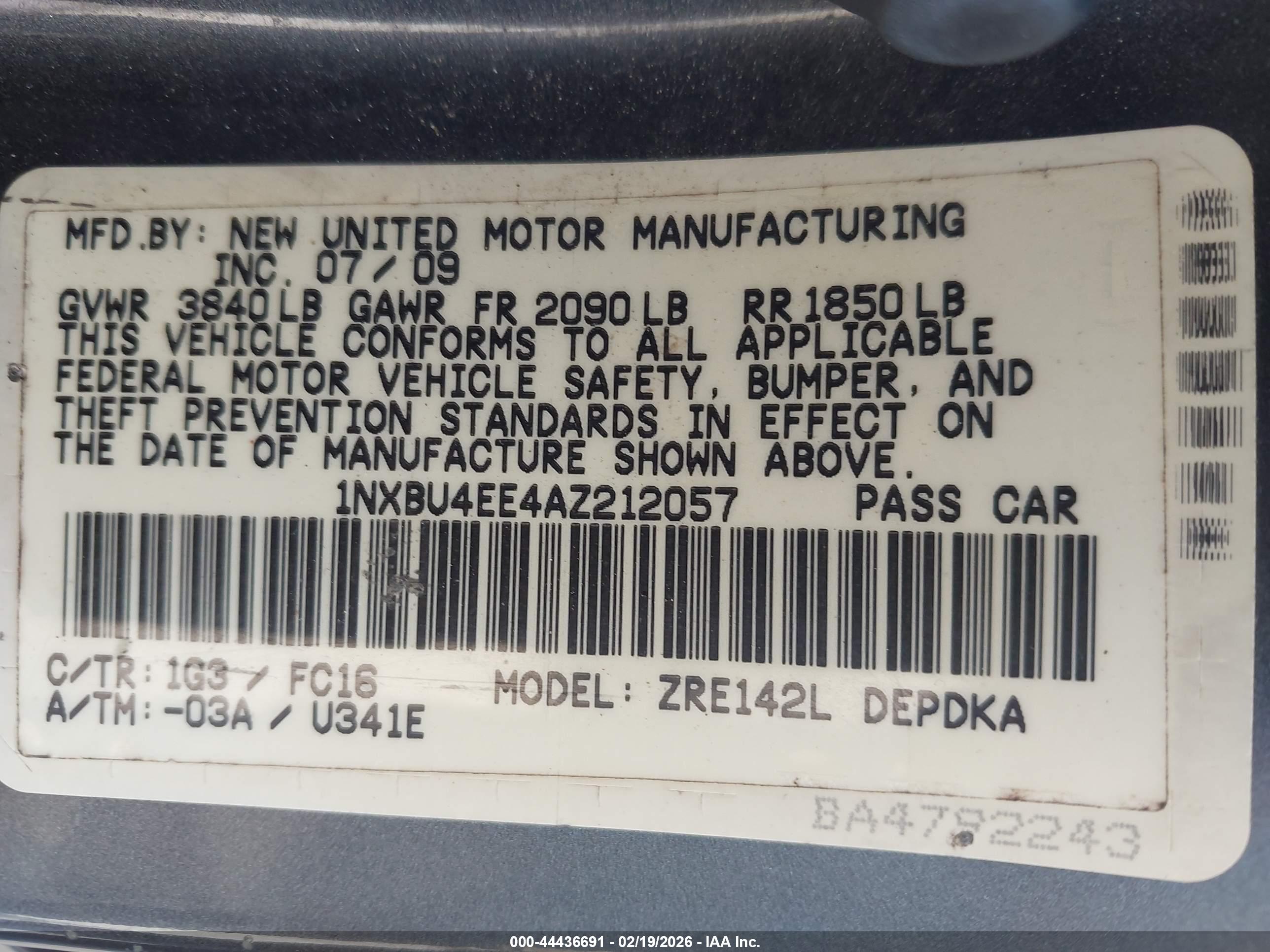 TOYOTA COROLLA image 9
