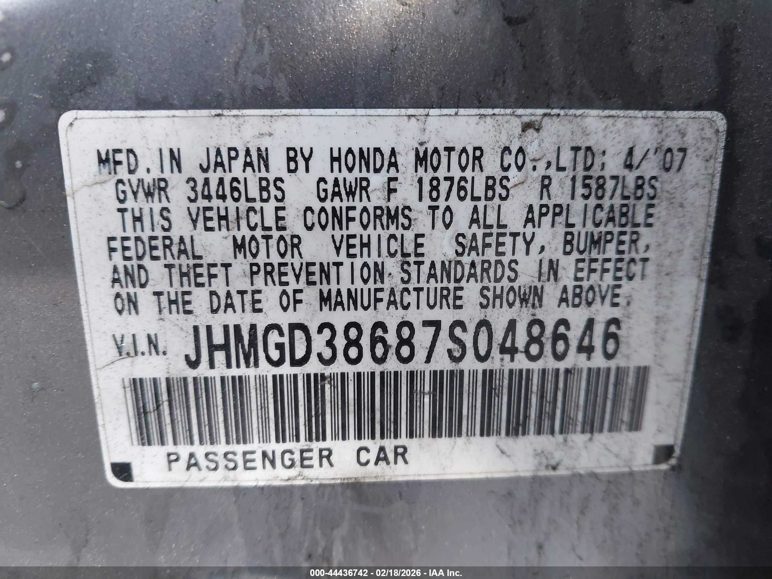 HONDA FIT image 9