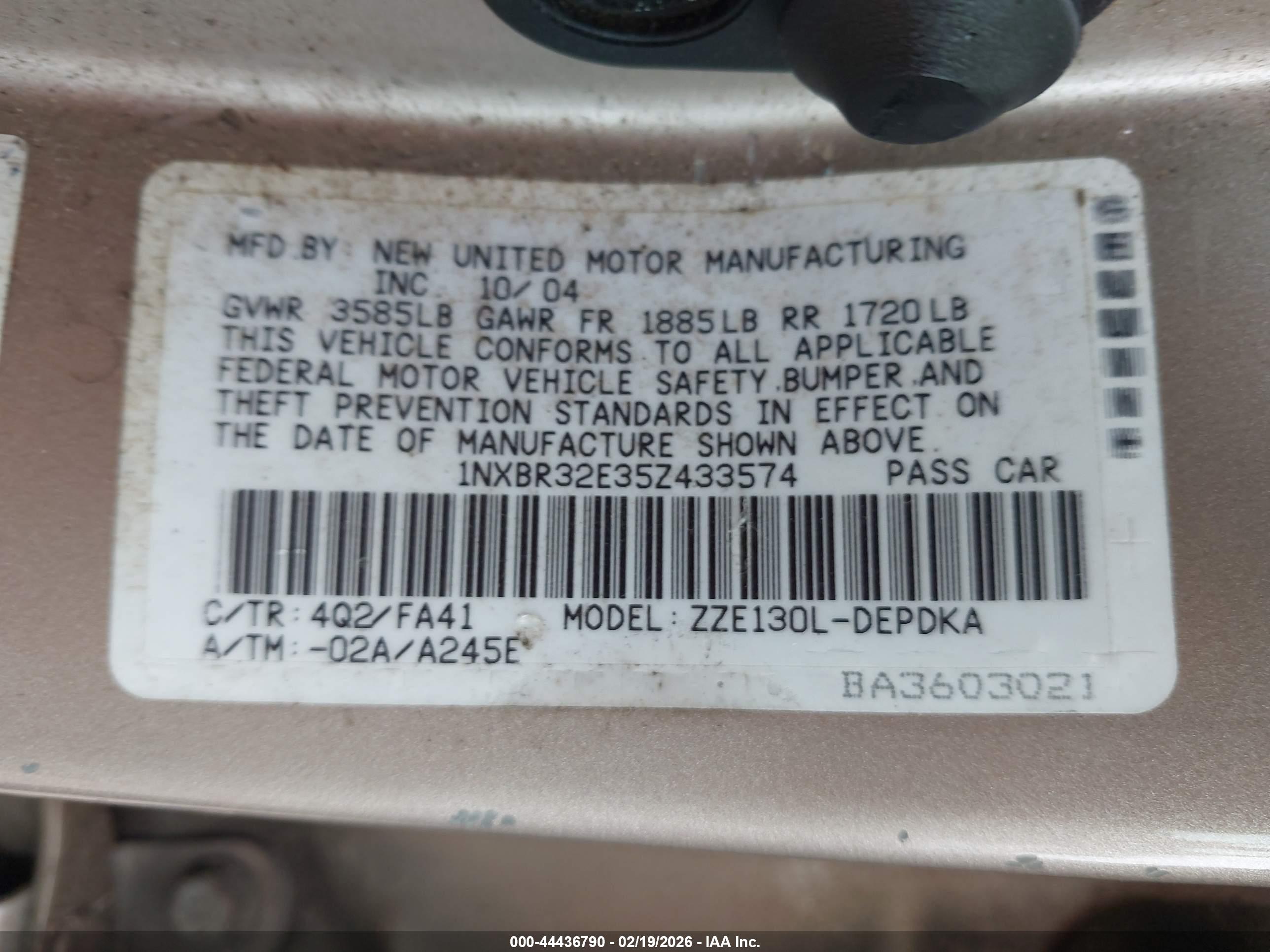 TOYOTA COROLLA image 9