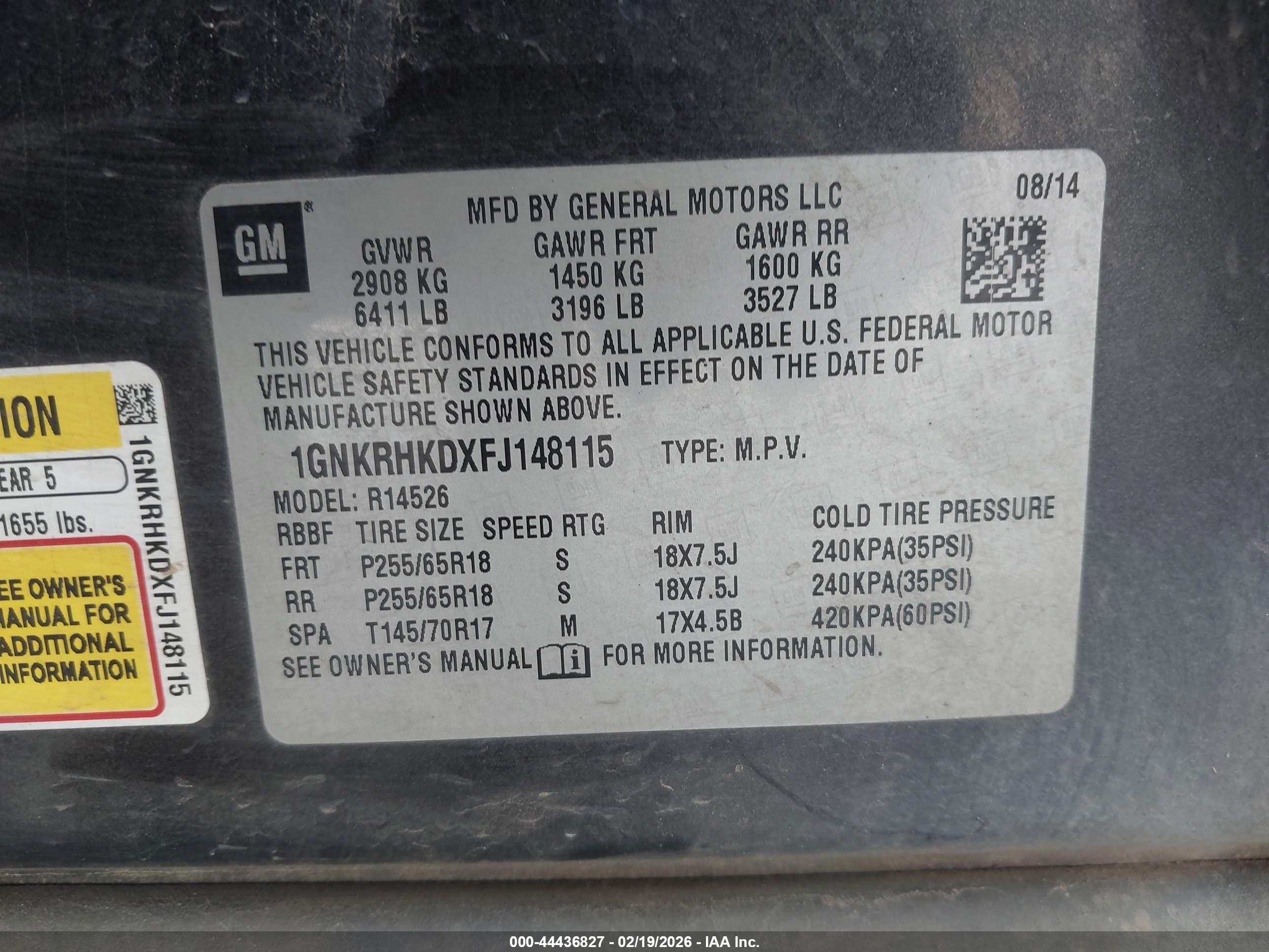 CHEVROLET TRAVERSE image 9