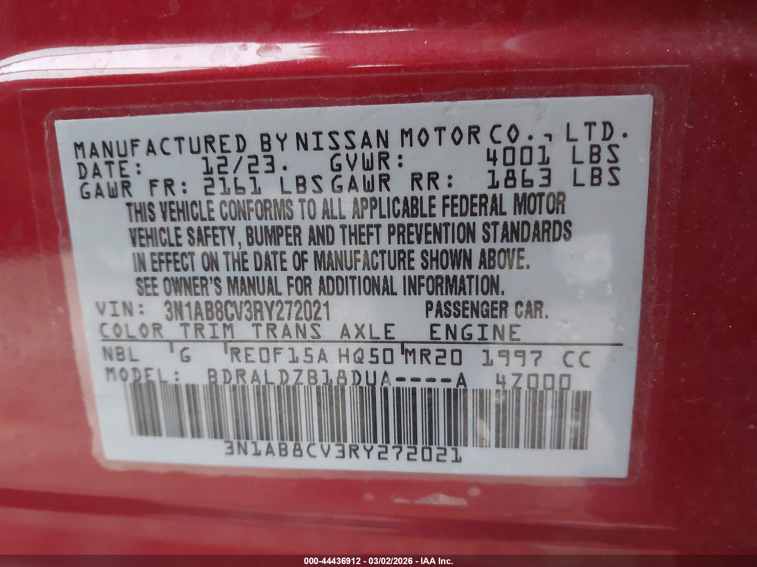 NISSAN SENTRA image 9