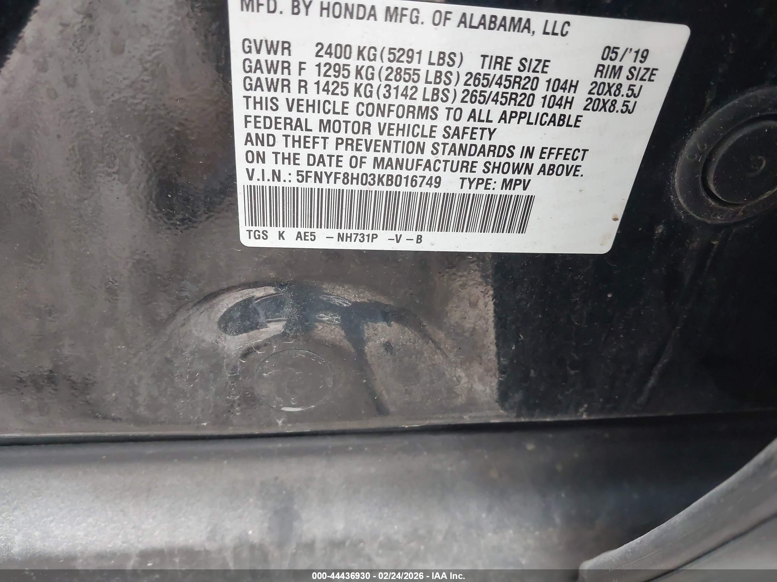 HONDA PASSPORT image 9