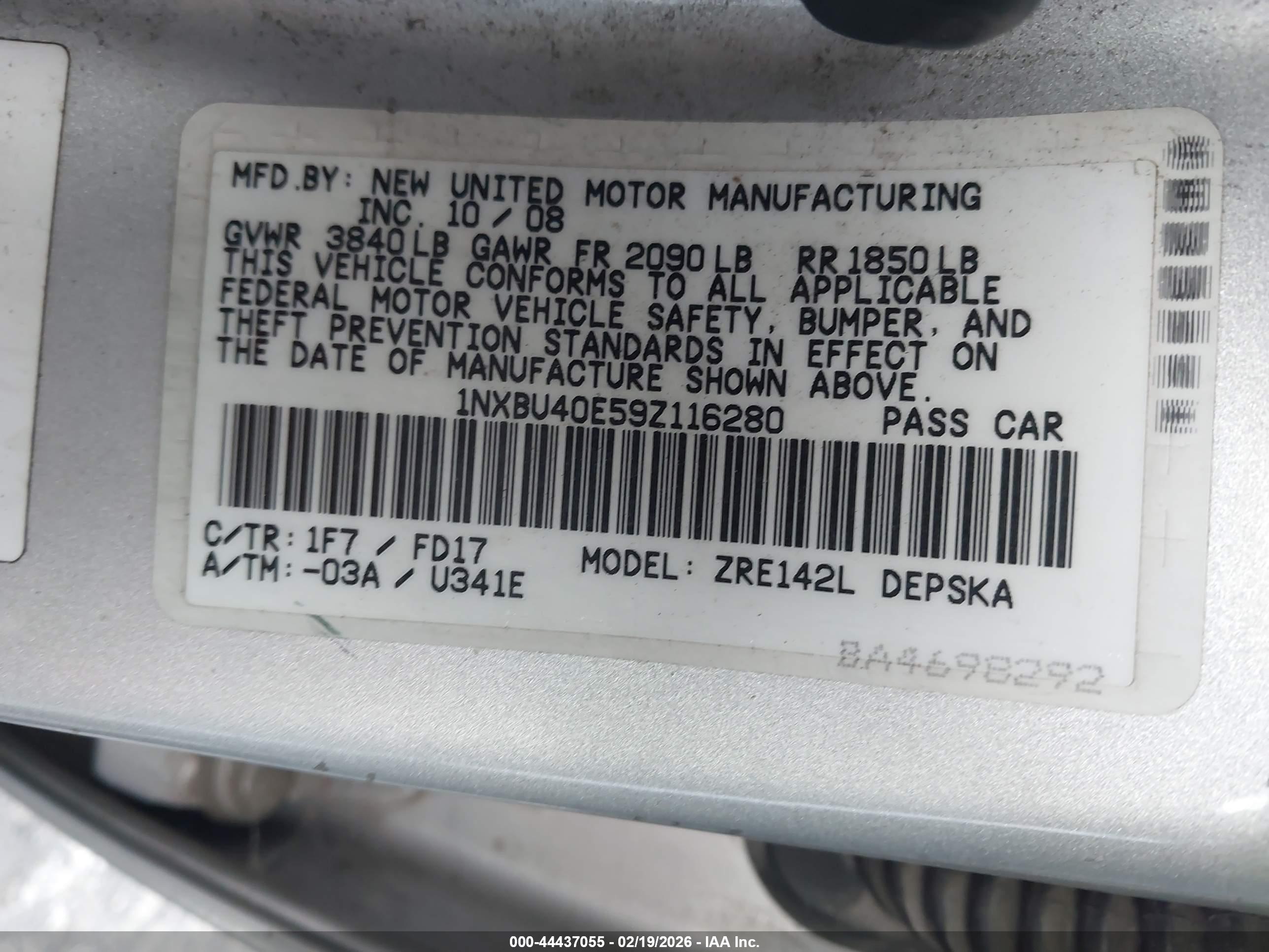 TOYOTA COROLLA image 9