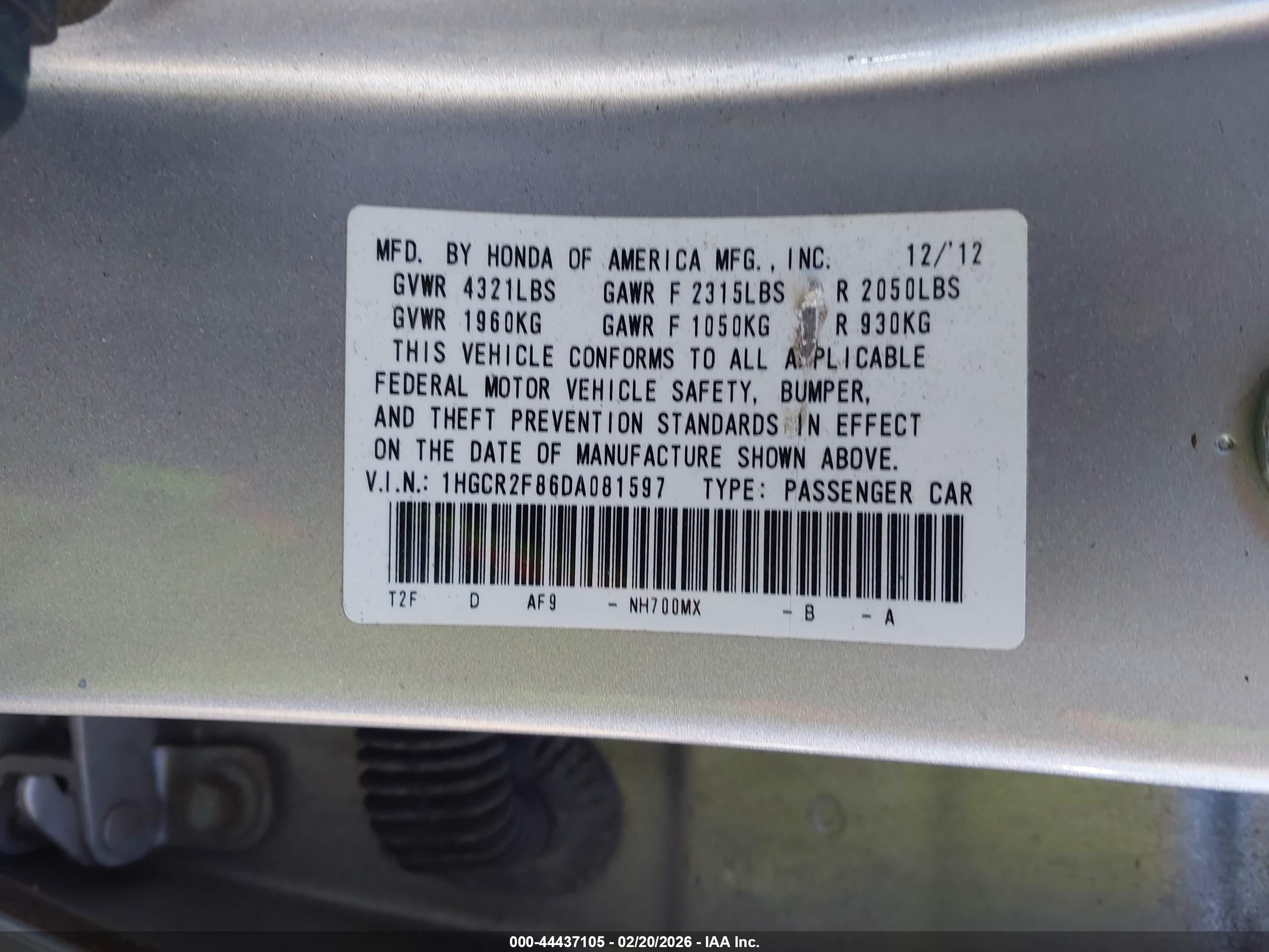 HONDA ACCORD image 9