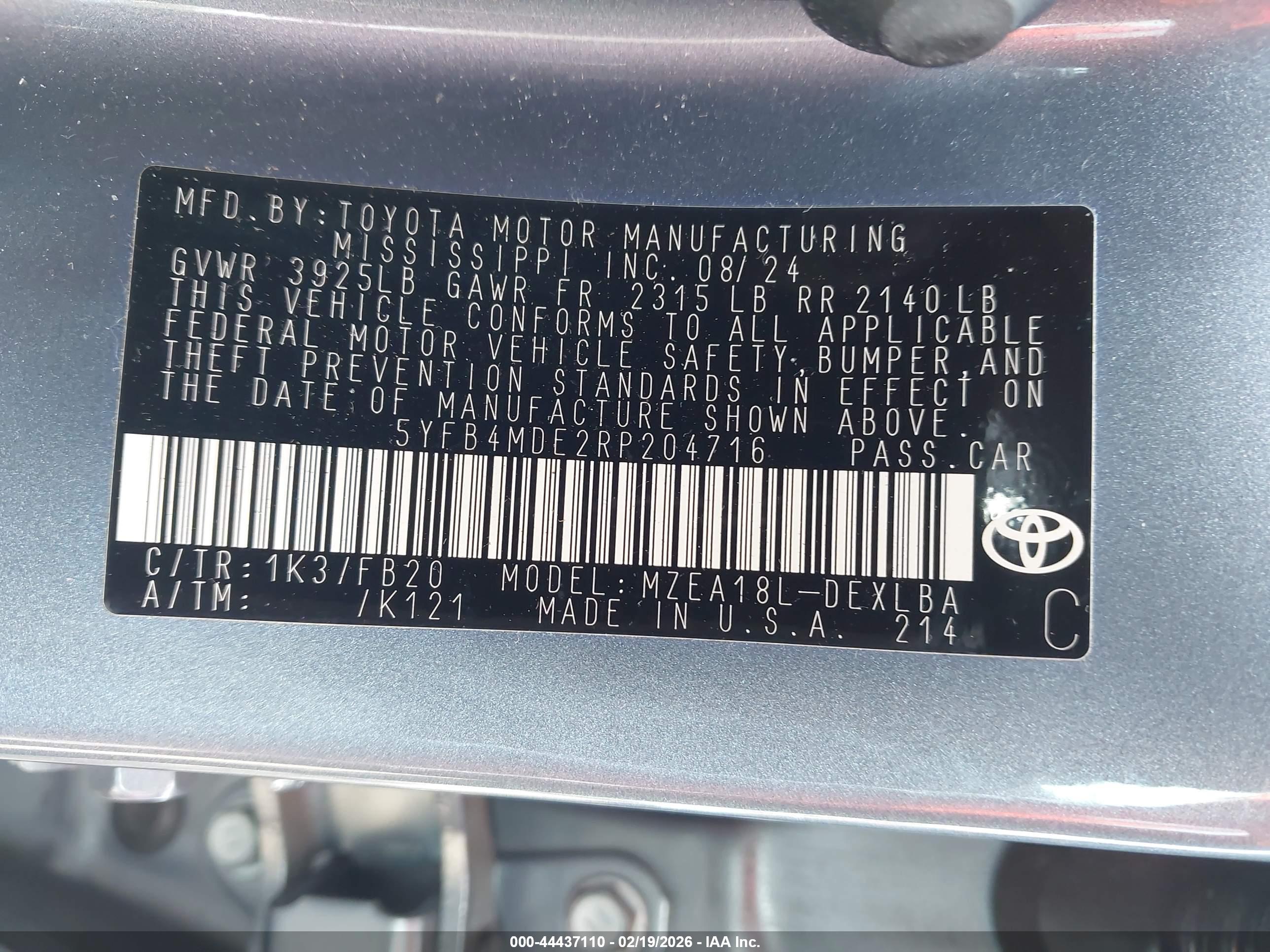 TOYOTA COROLLA image 9