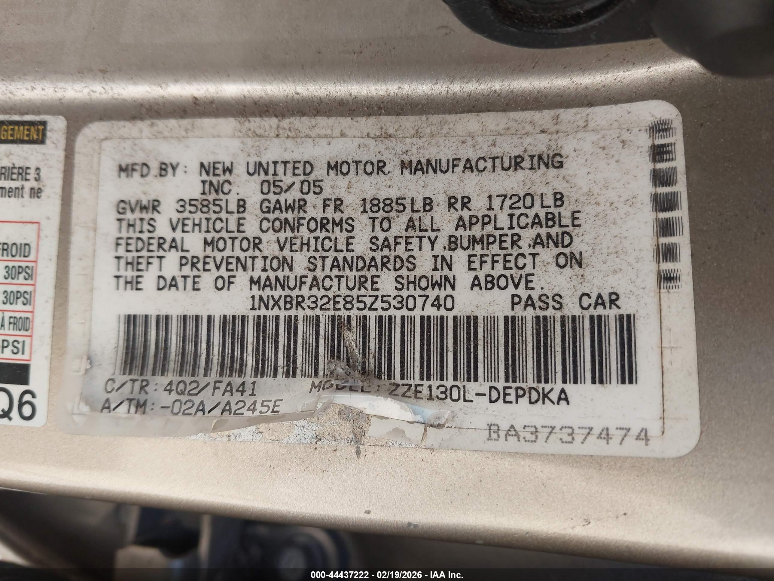 TOYOTA COROLLA image 9
