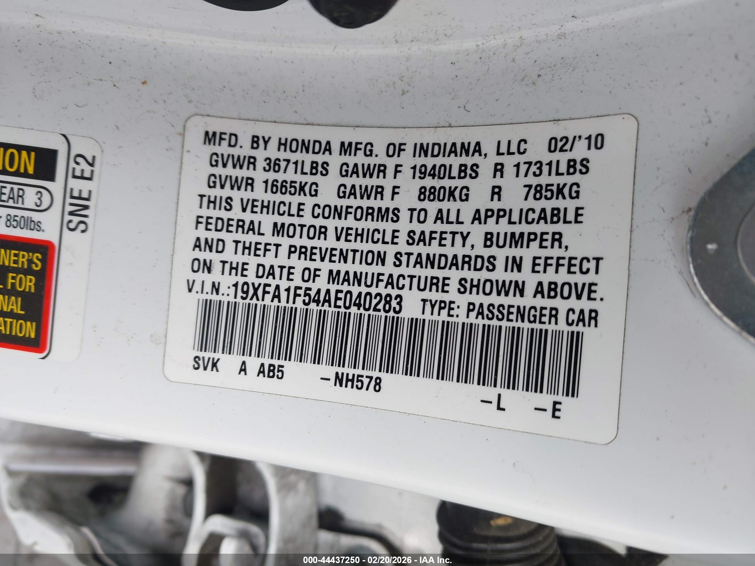 HONDA CIVIC image 9