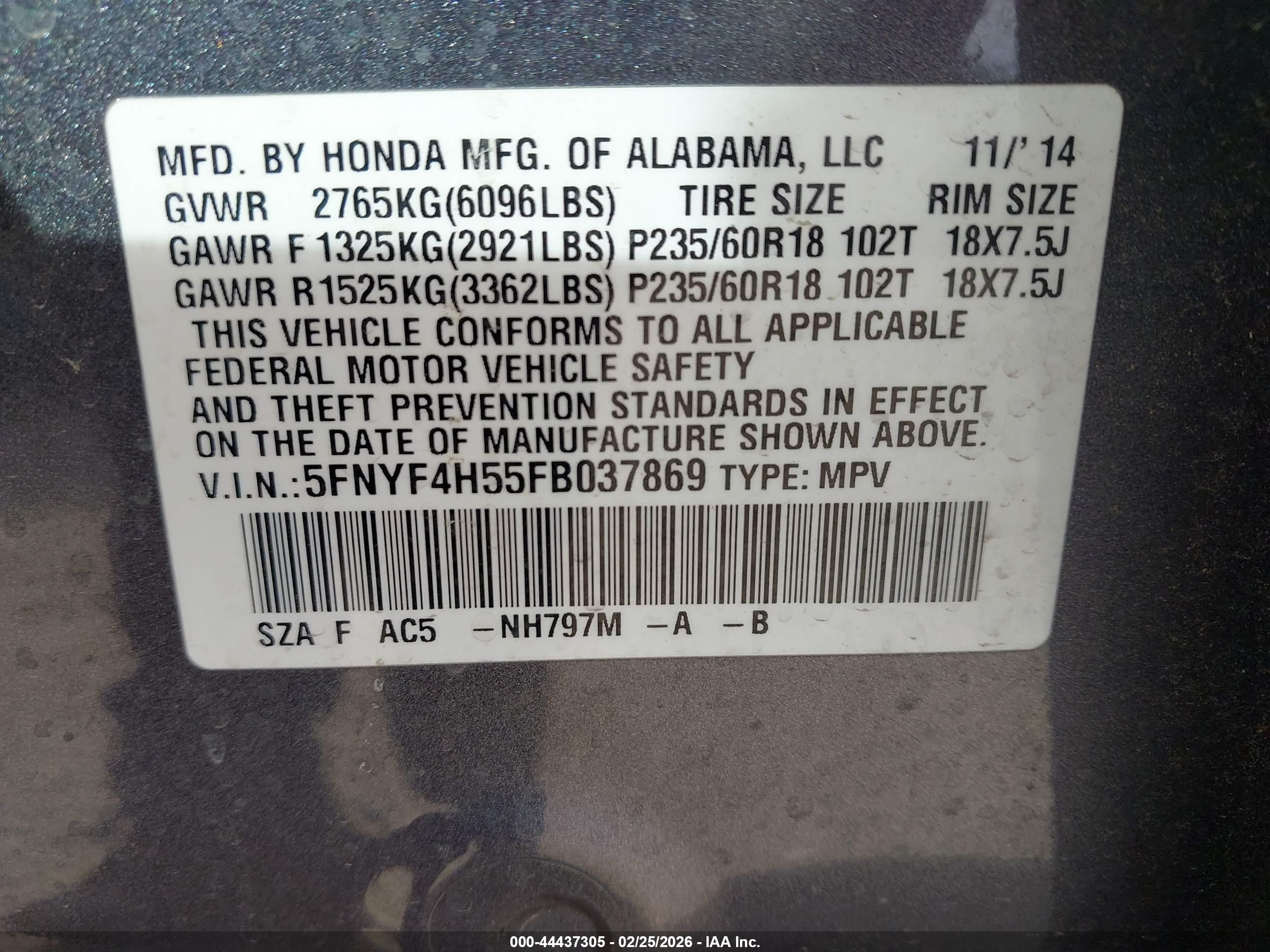 HONDA PILOT image 9
