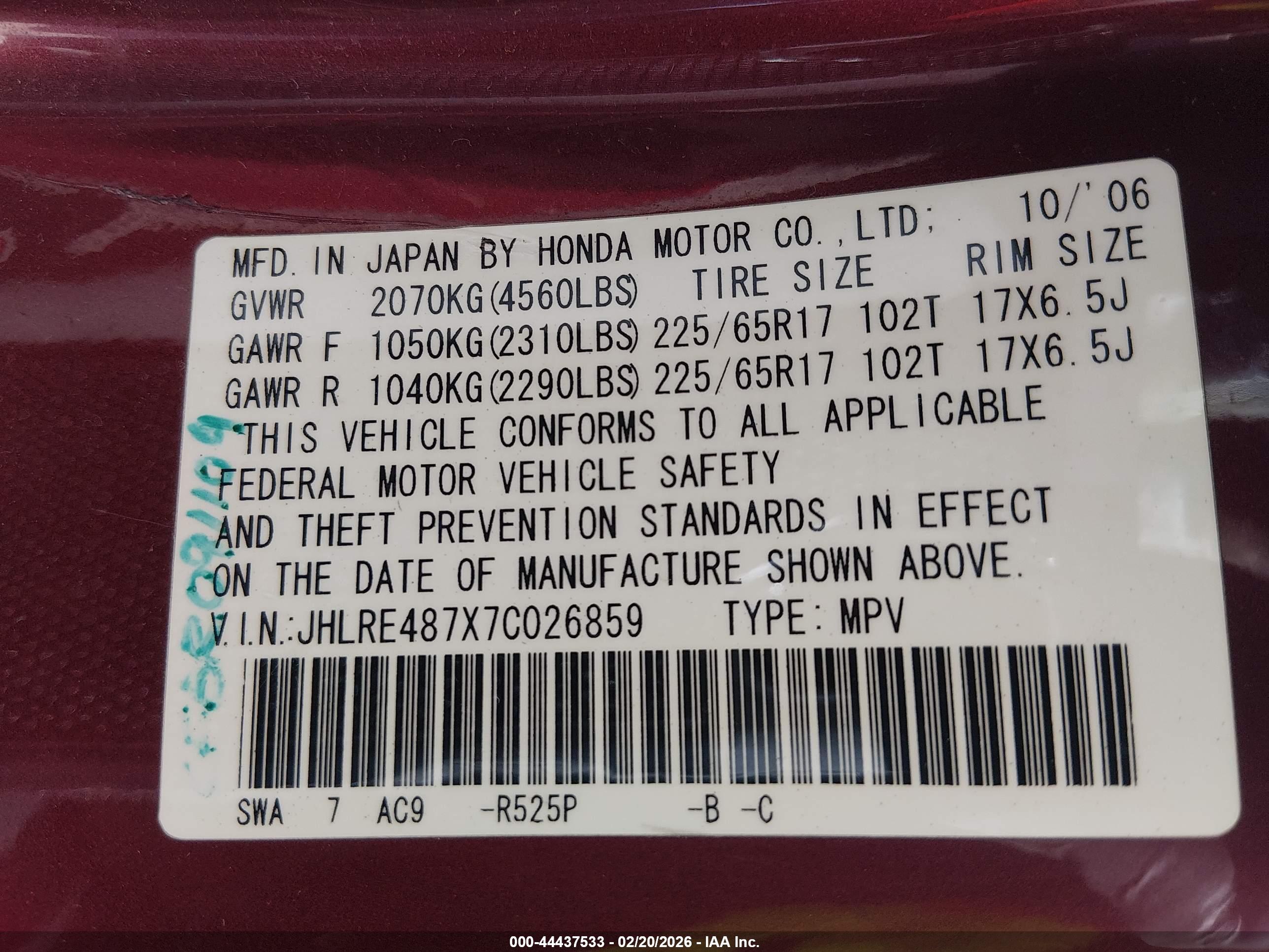 HONDA CR-V image 9