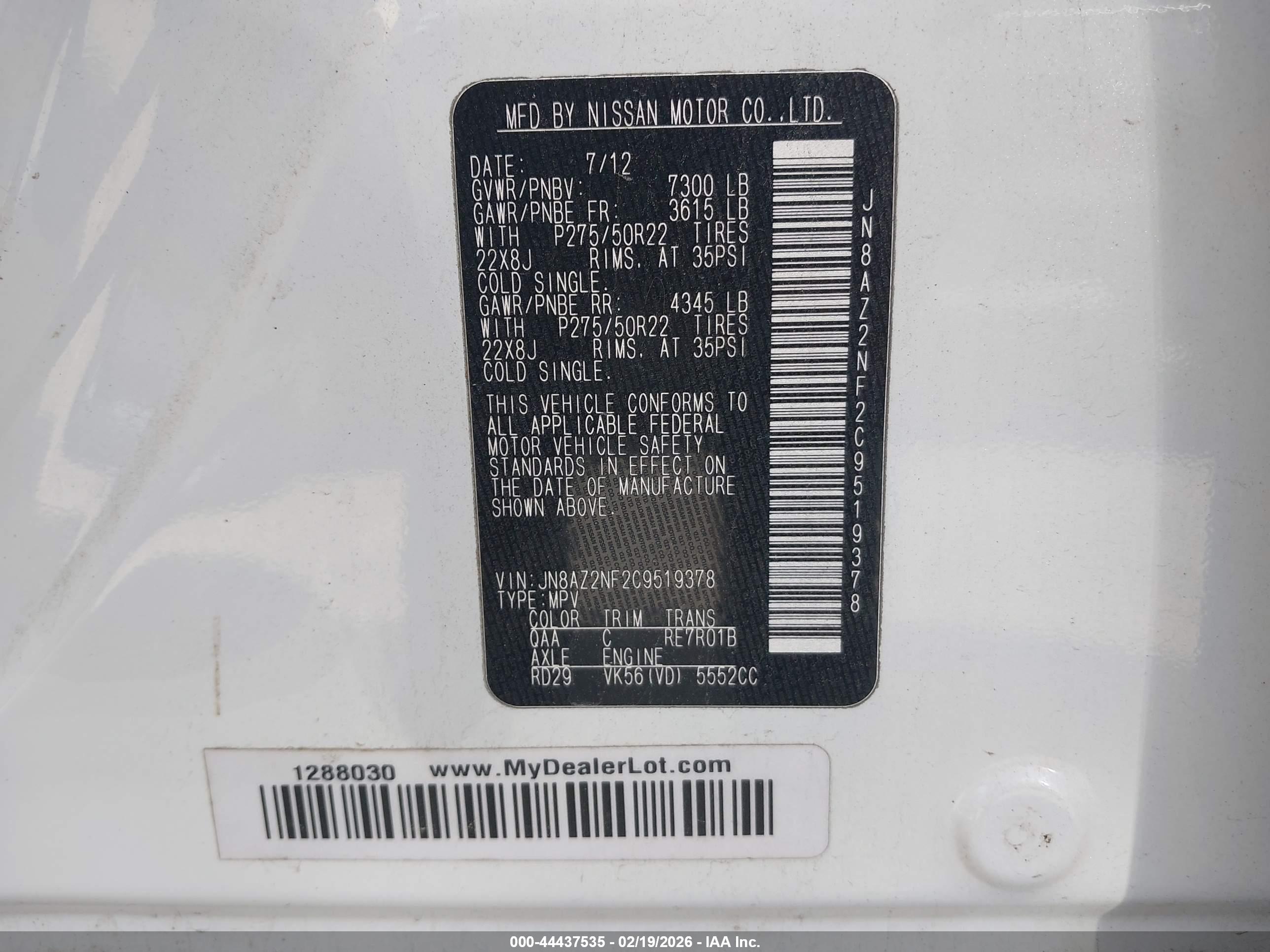 INFINITI QX56 image 9
