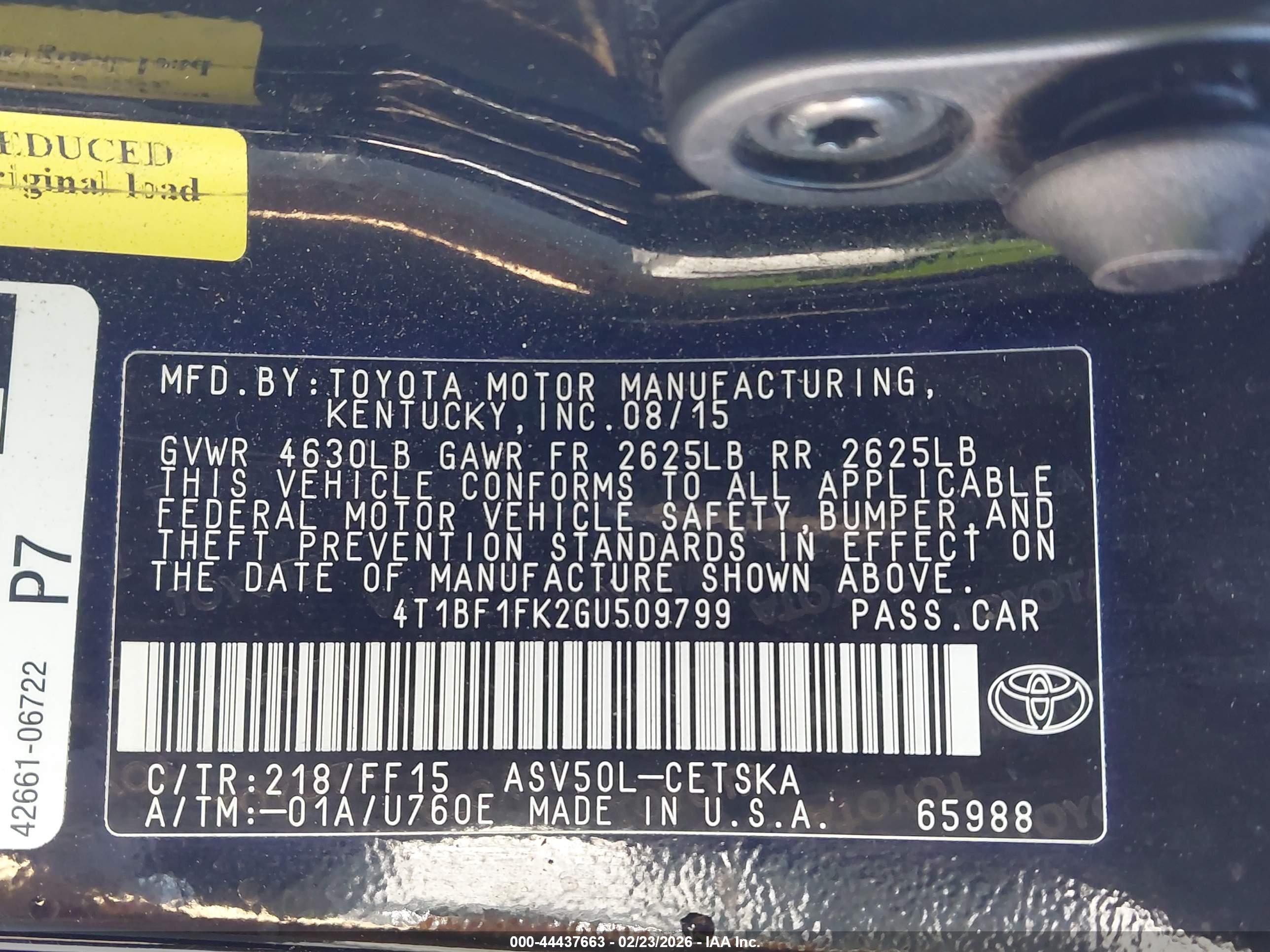 TOYOTA CAMRY image 9