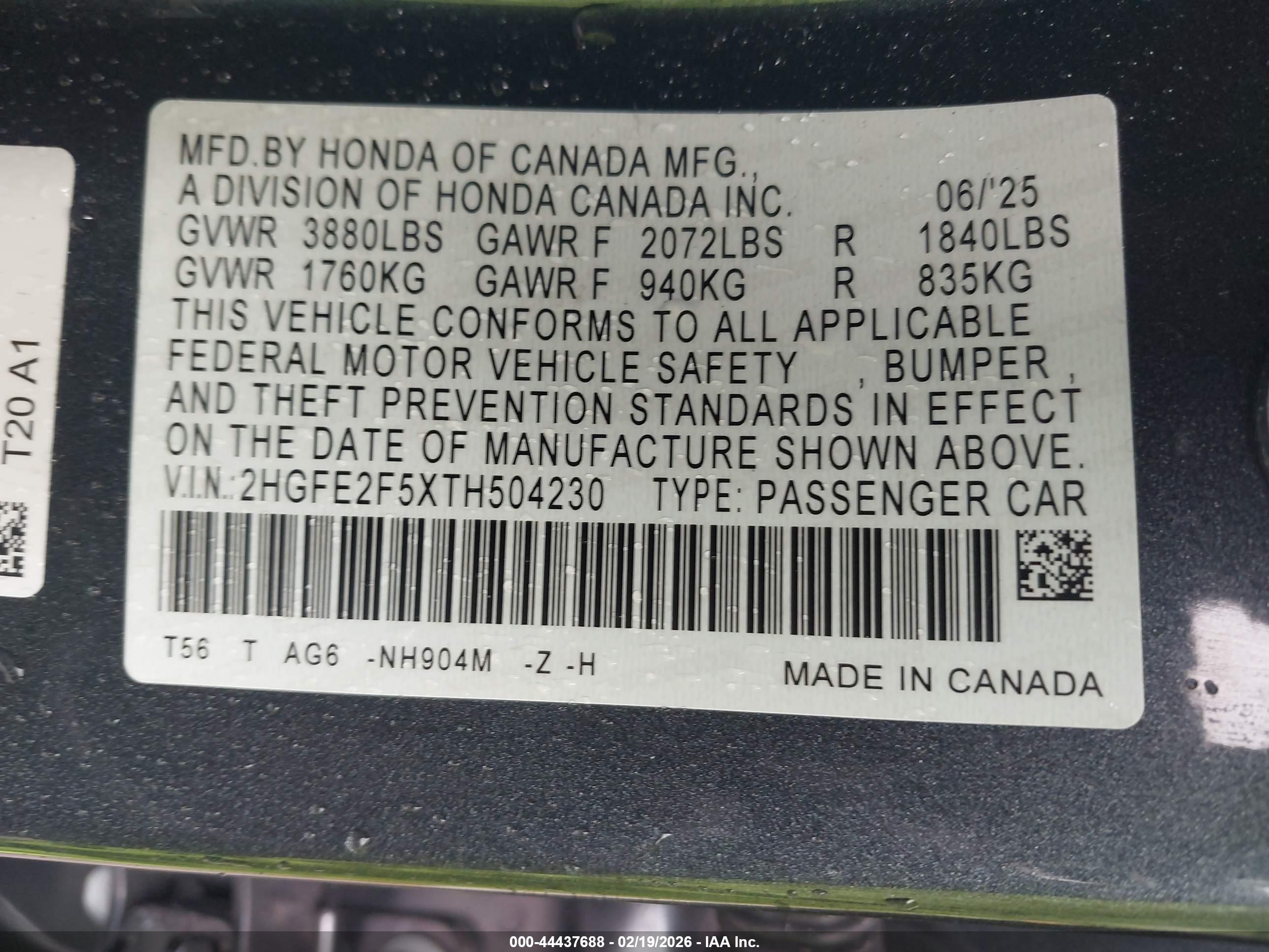 HONDA CIVIC image 9