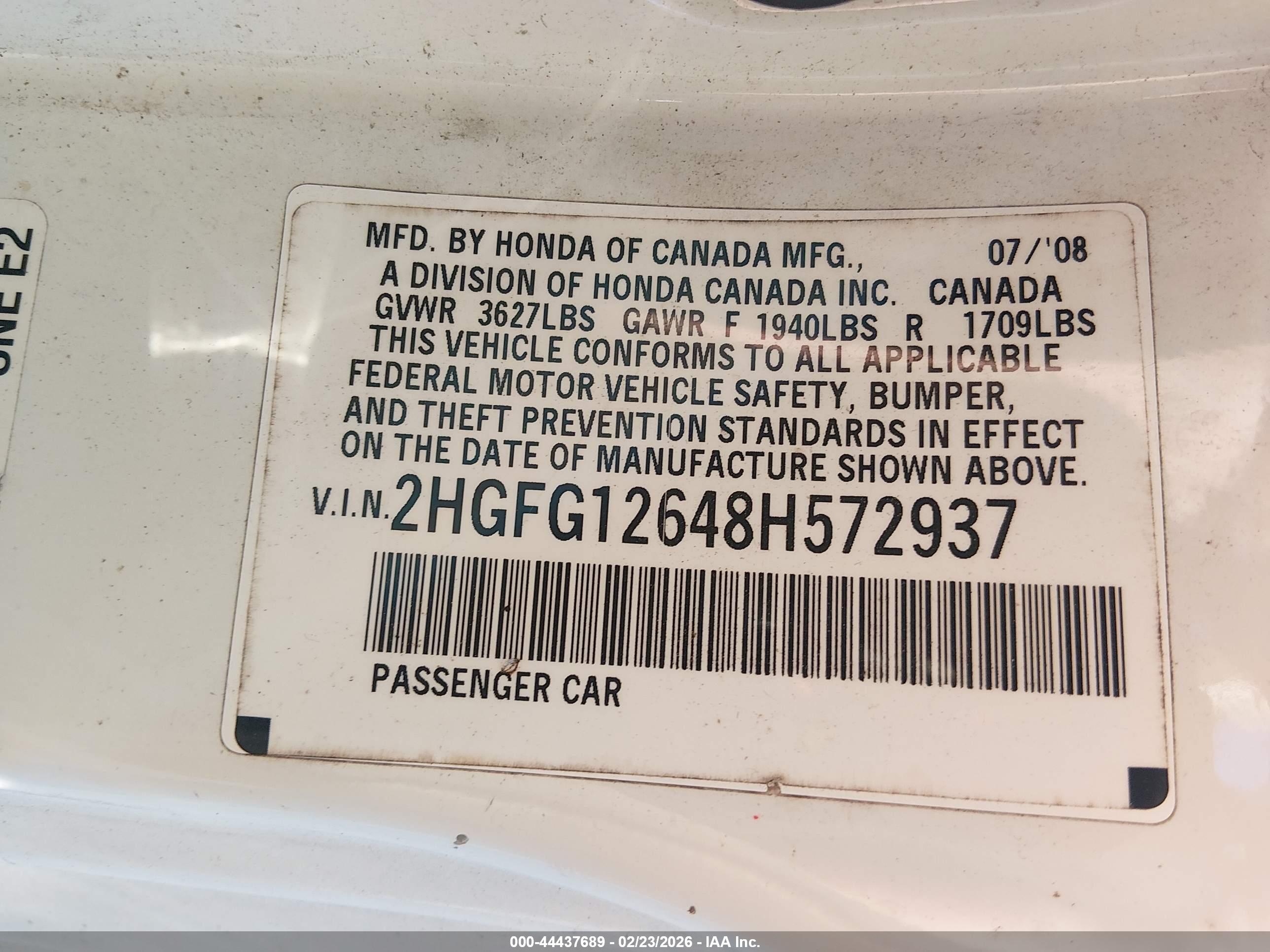 HONDA CIVIC image 9