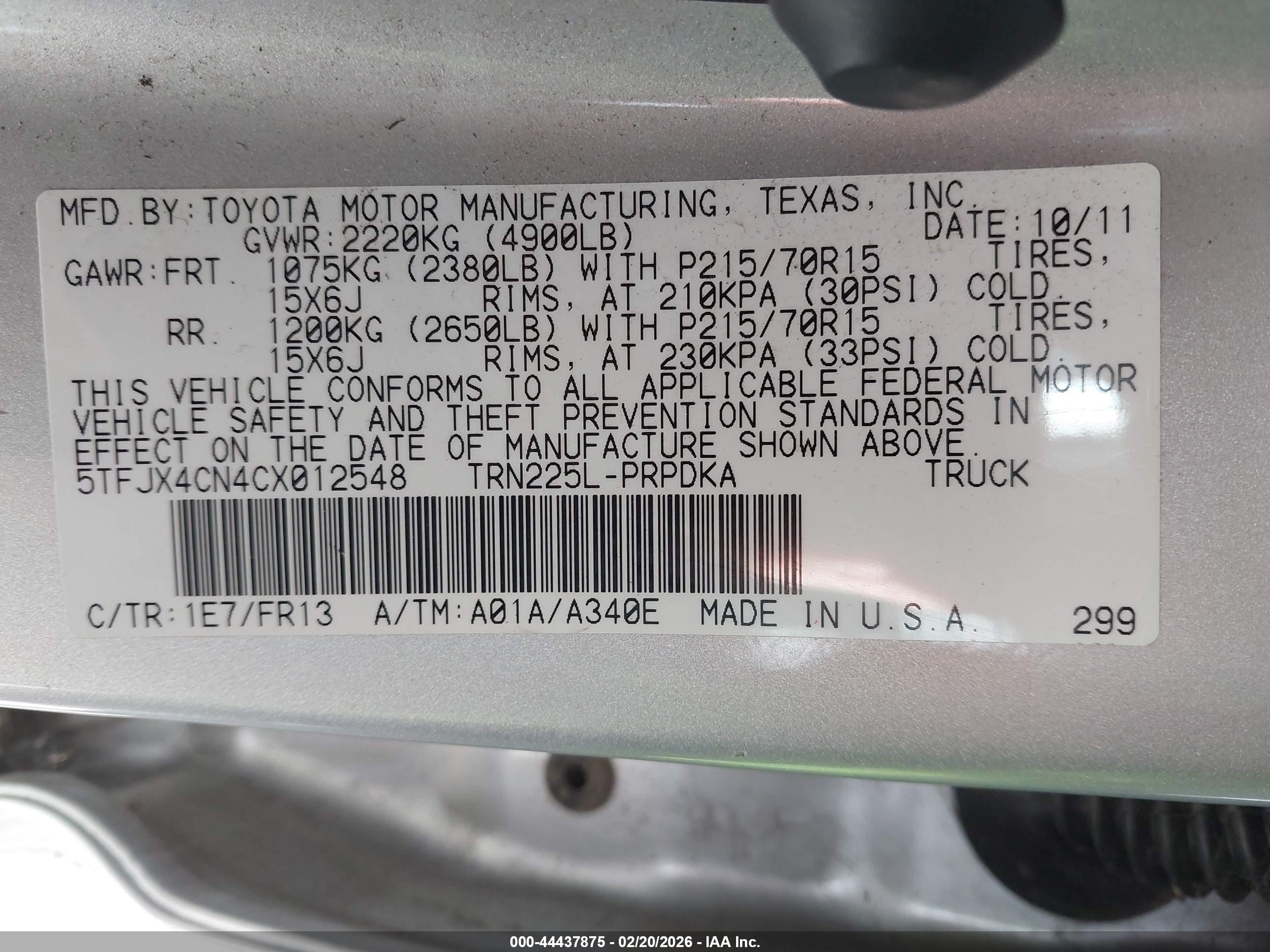 TOYOTA TACOMA image 9