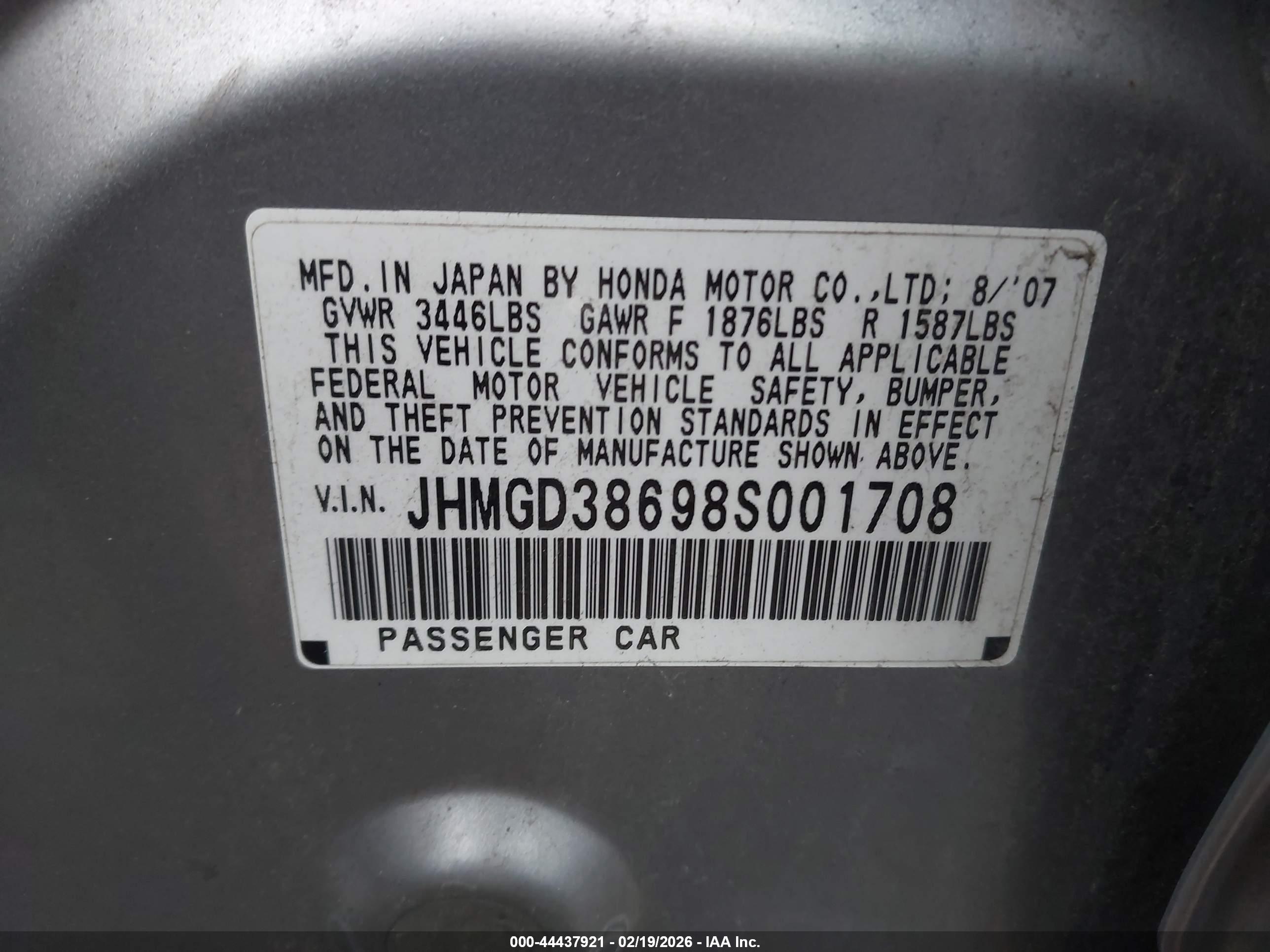 HONDA FIT image 9