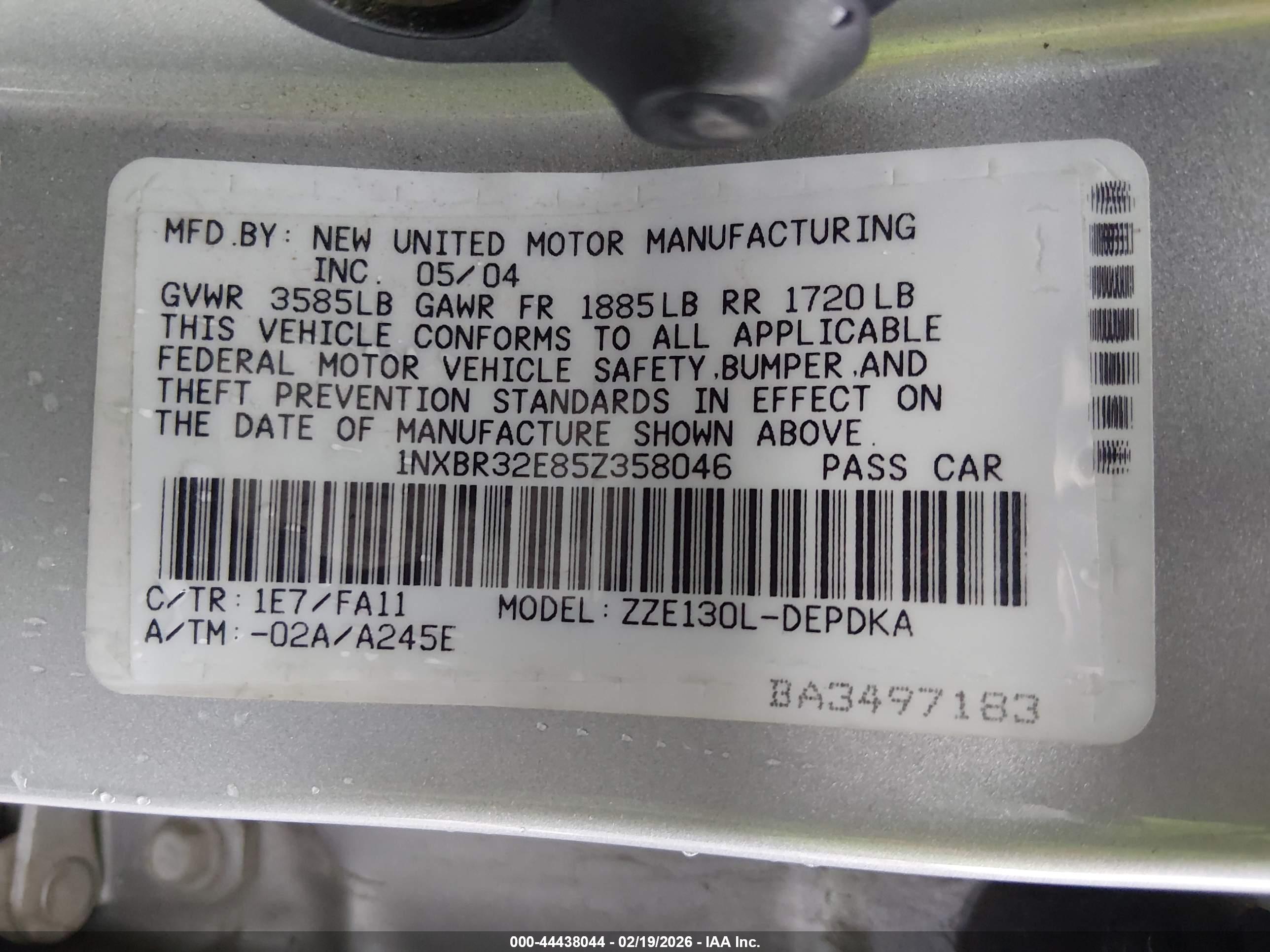 TOYOTA COROLLA image 9